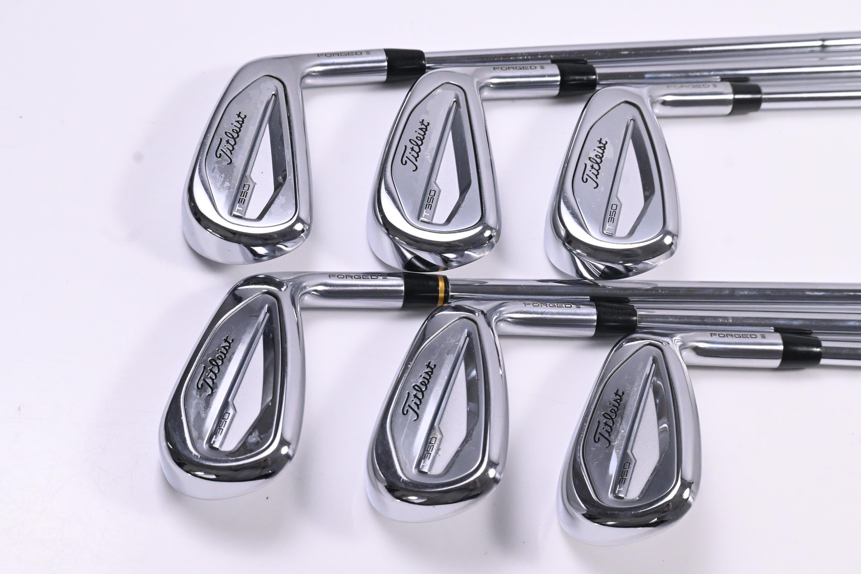 Titleist T350 Irons / 6-PW+48° / Regular Flex KBS Tour Lite Shafts