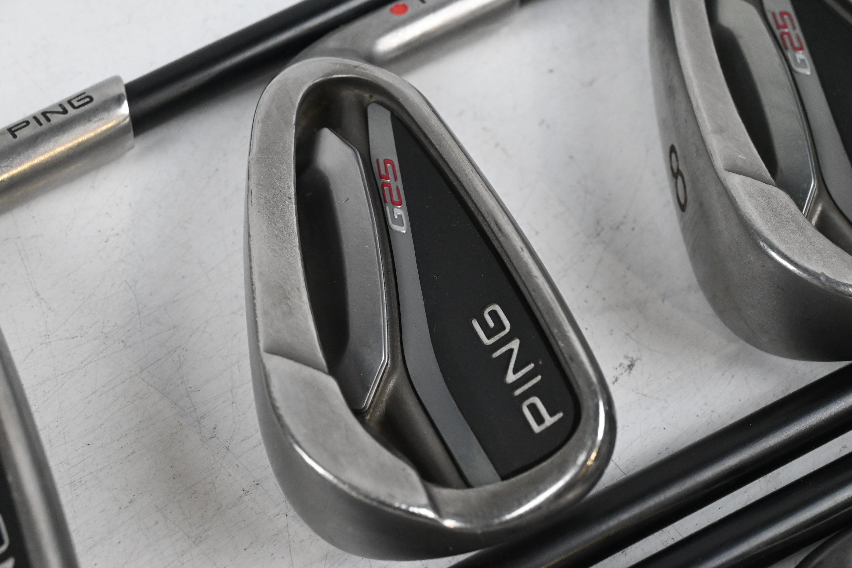 Ping G25 Irons / 6-PW+GW+SW / Red Dot / Senior Flex Ping TFC 189 Shafts