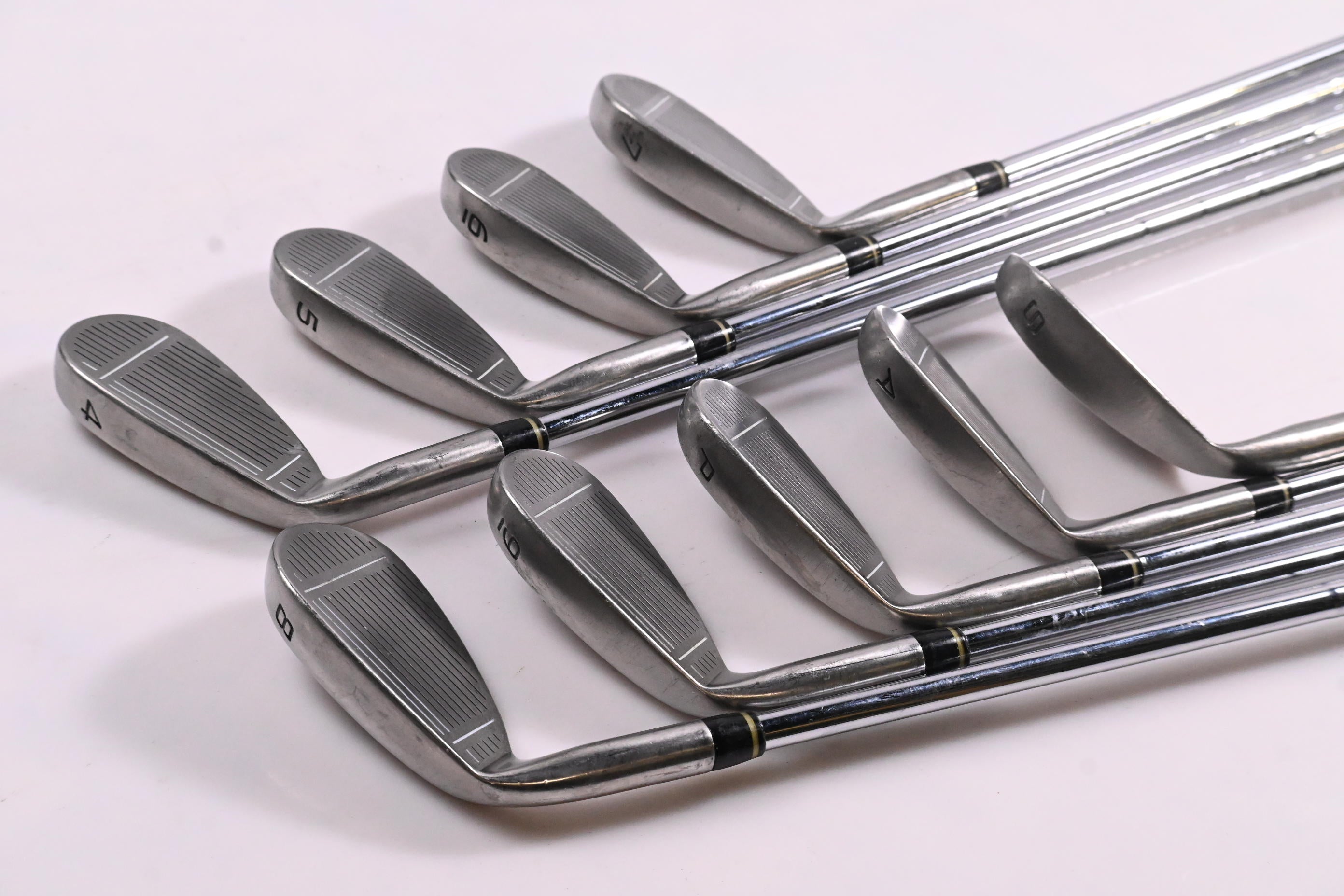 Taylormade Supersteel Irons / 4-PW+GW+SW / Stiff Flex Taylormade Shafts
