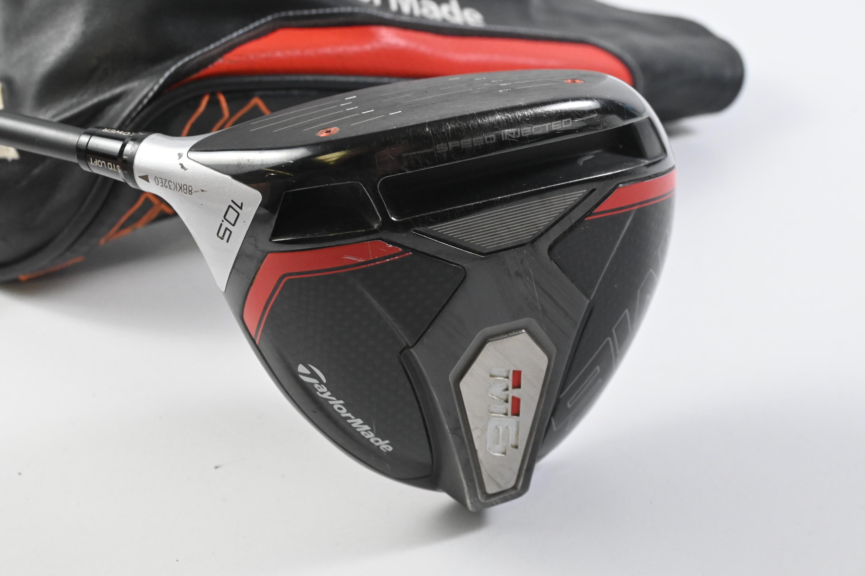 Left Hand Taylormade M6 Driver / 10.5 Degree / Stiff Flex HZRDUS Smoke Black 70
