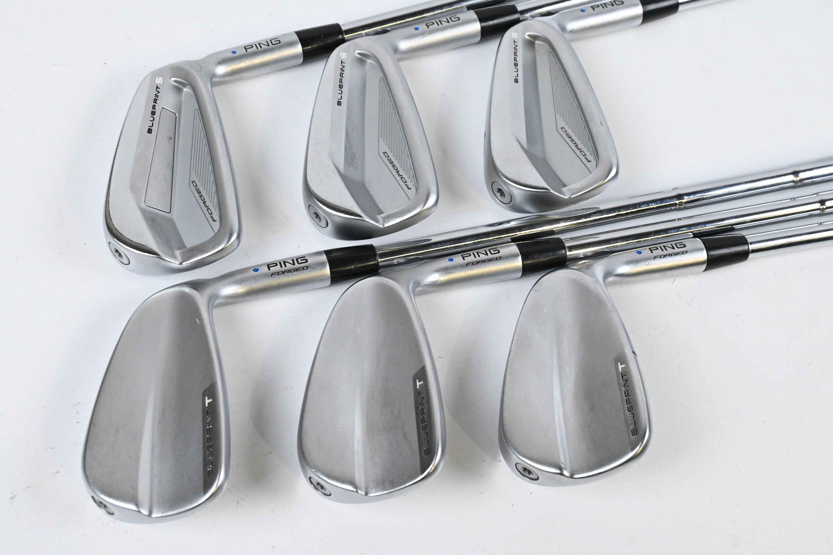 Ping Blueprint T Irons / 5-PW / Blue Dot / Stiff Flex Dynamic Gold S300 Shafts