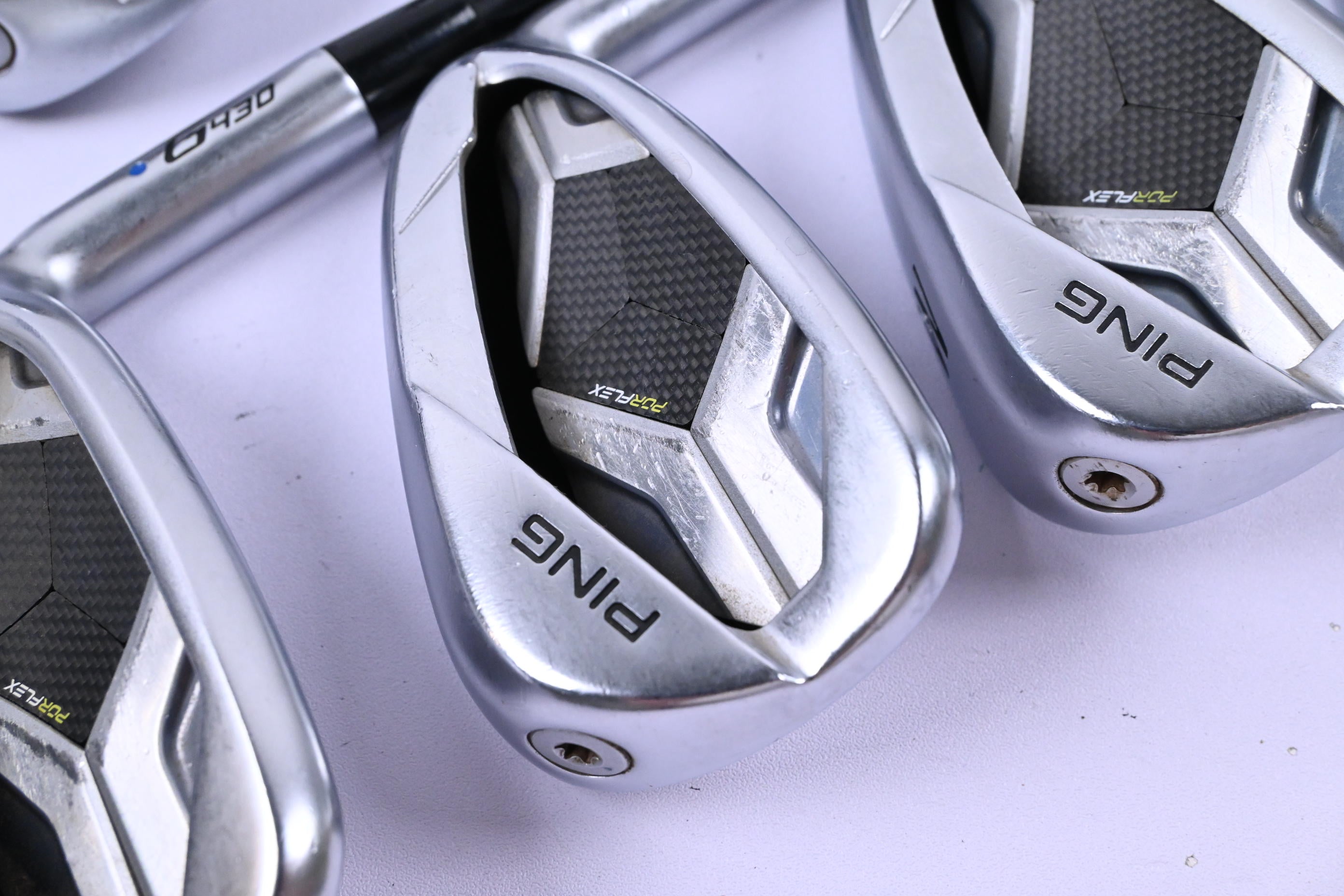 Ping G430 Irons / 5-PW+GW / Blue Dot / Regular Flex Ping Alta CB Black Shafts