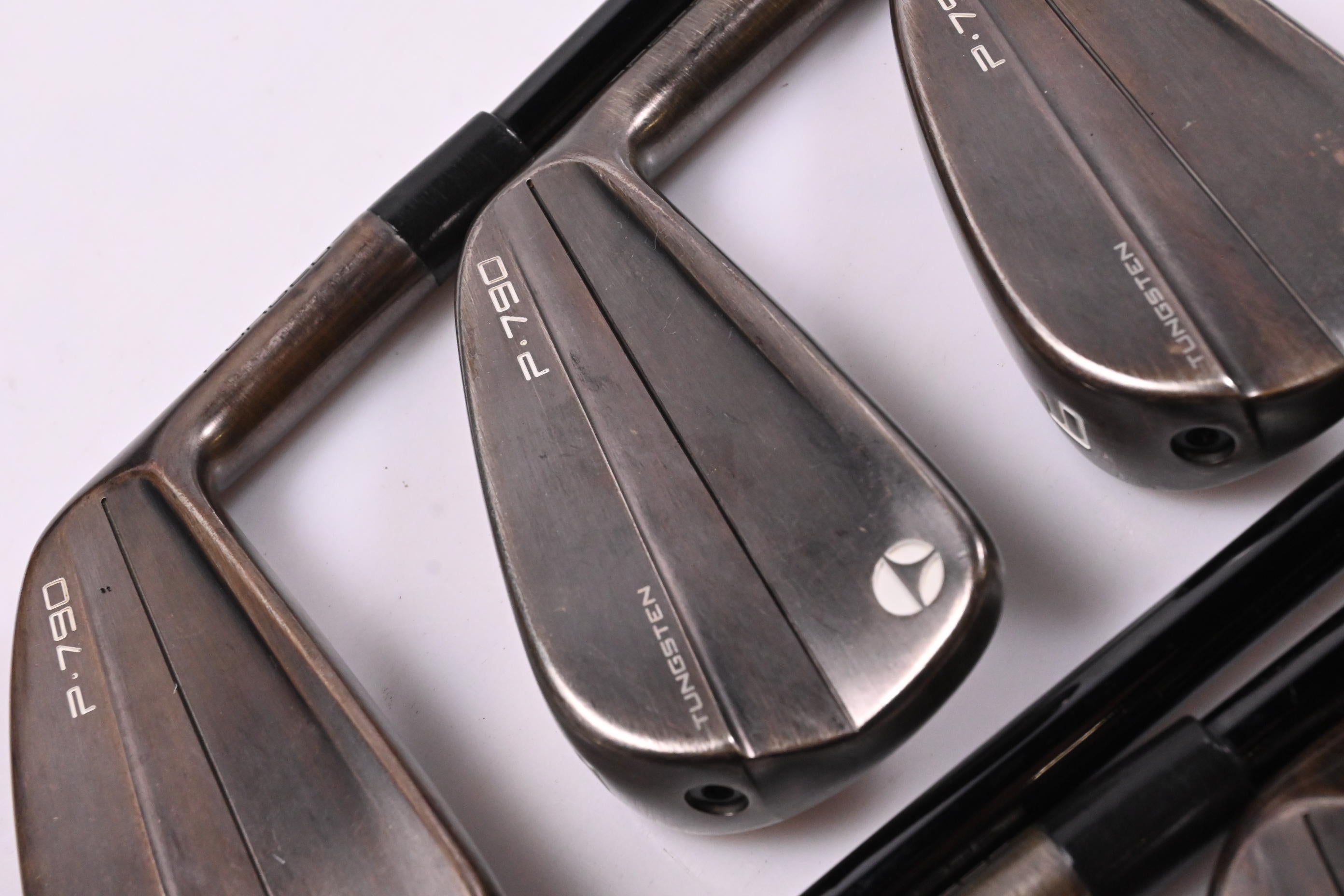 Taylormade P790 Aged Copper Irons / 4-PW / Stiff Flex KBS $-Taper 120 Shafts