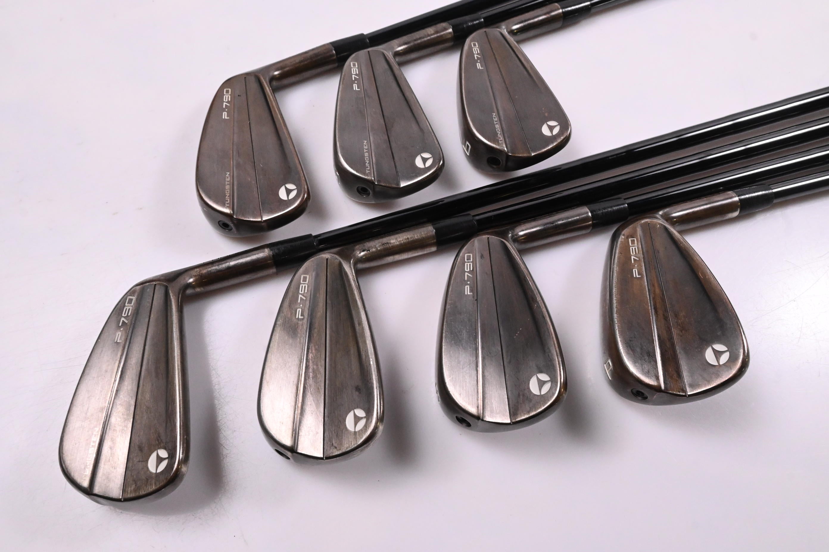 Taylormade P790 Aged Copper Irons / 4-PW / Stiff Flex KBS $-Taper 120 Shafts