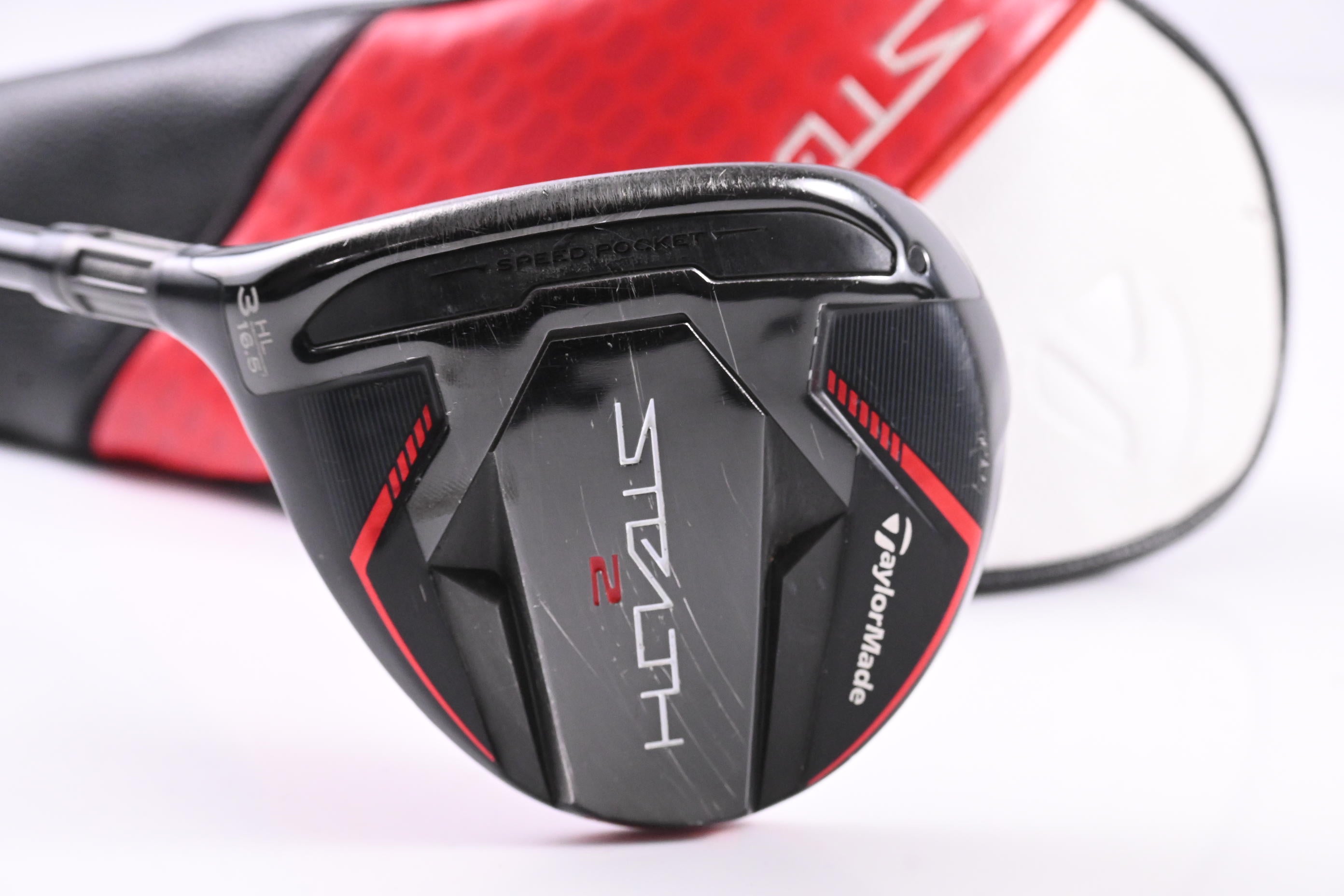 Left Hand Taylormade Stealth 2 #3HL Wood / 16.5 Degree / Senior Flex Ventus TR