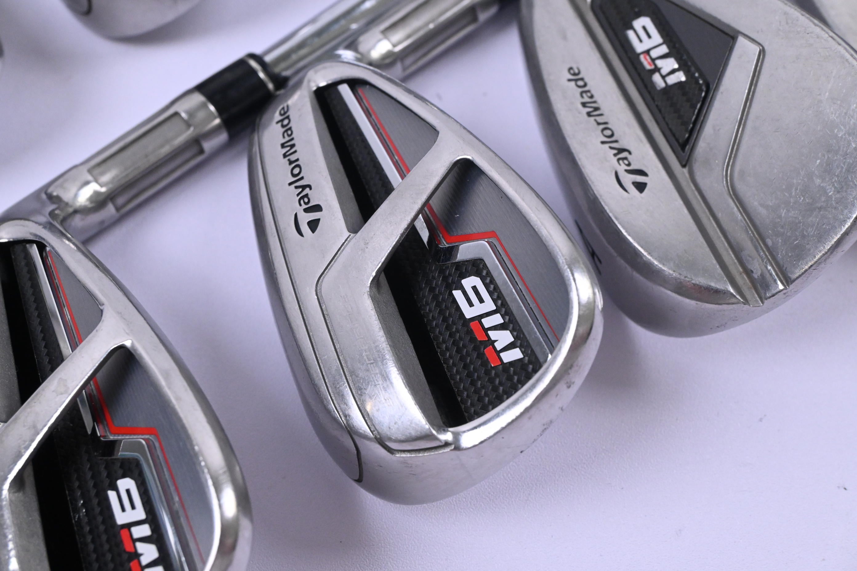 Taylormade M6 Irons / 5-PW+GW+SW / Stiff Flex KBS MAX 85 Shafts