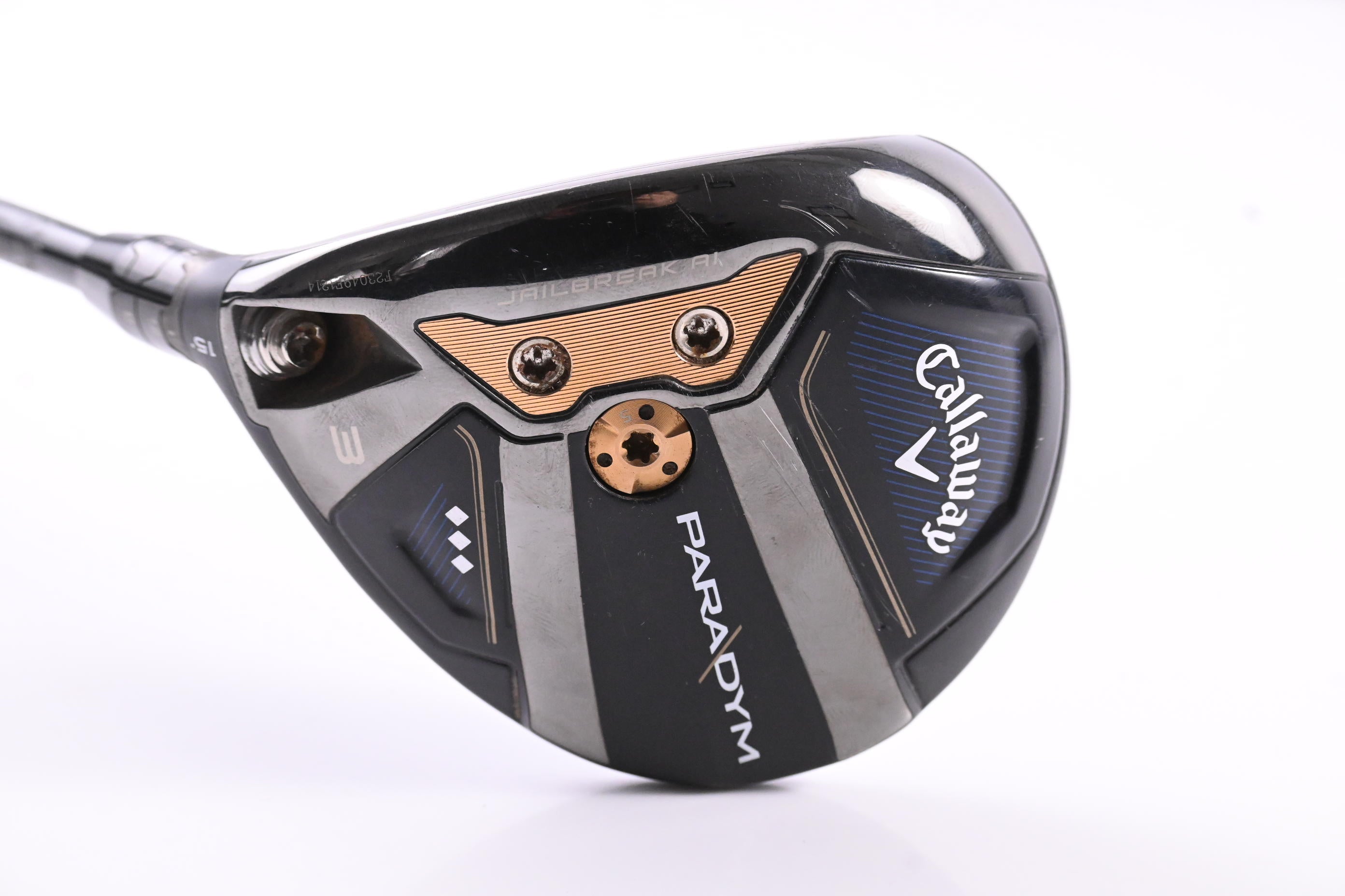 Left Hand Callaway Paradym Triple Diamond #3 Wood / 15 Degree/ Stiff Flex HZRDUS