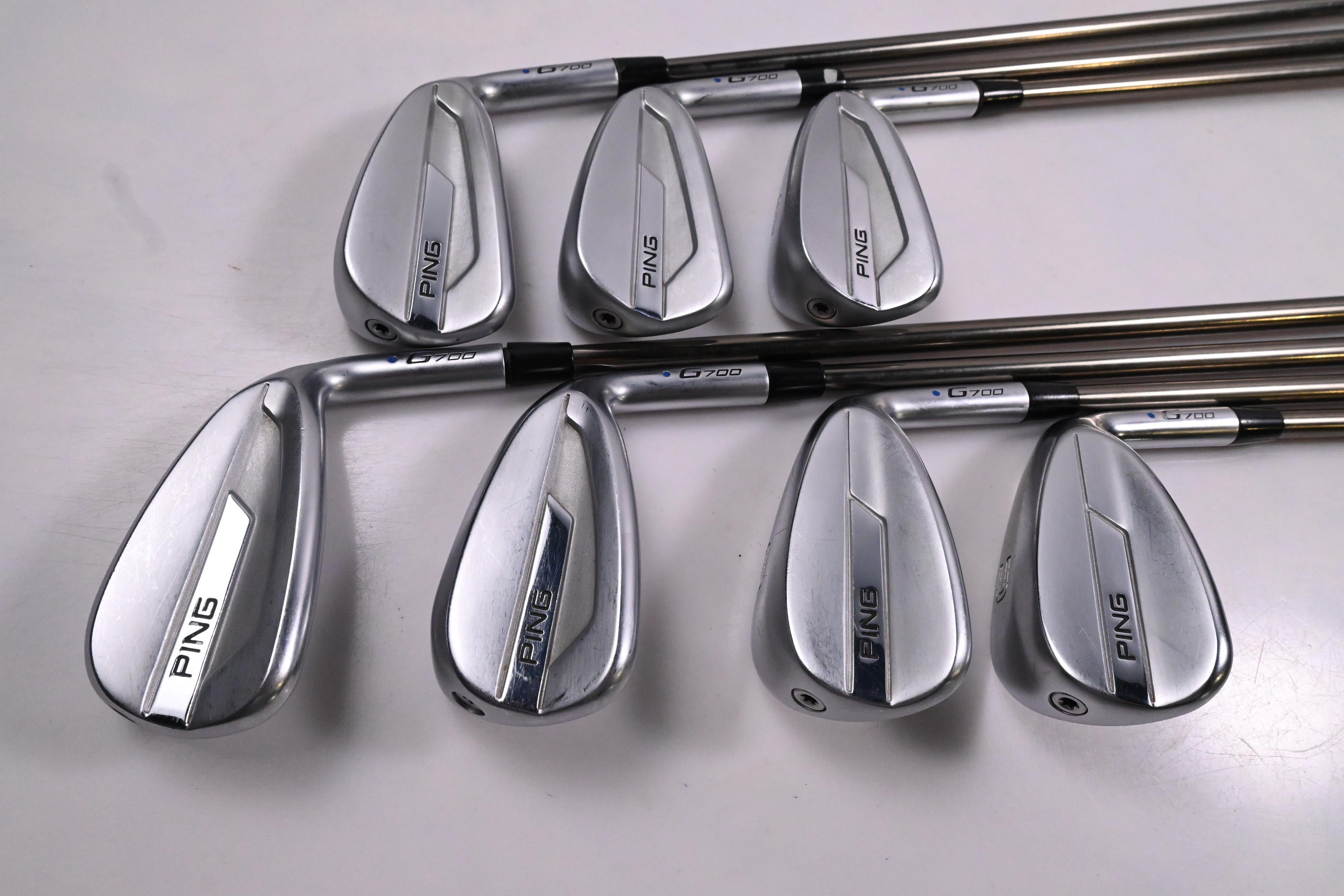 Ping G700 Irons / 5-PW+GW / Blue Dot / Regular Flex UST Mamiya Recoil ES 780