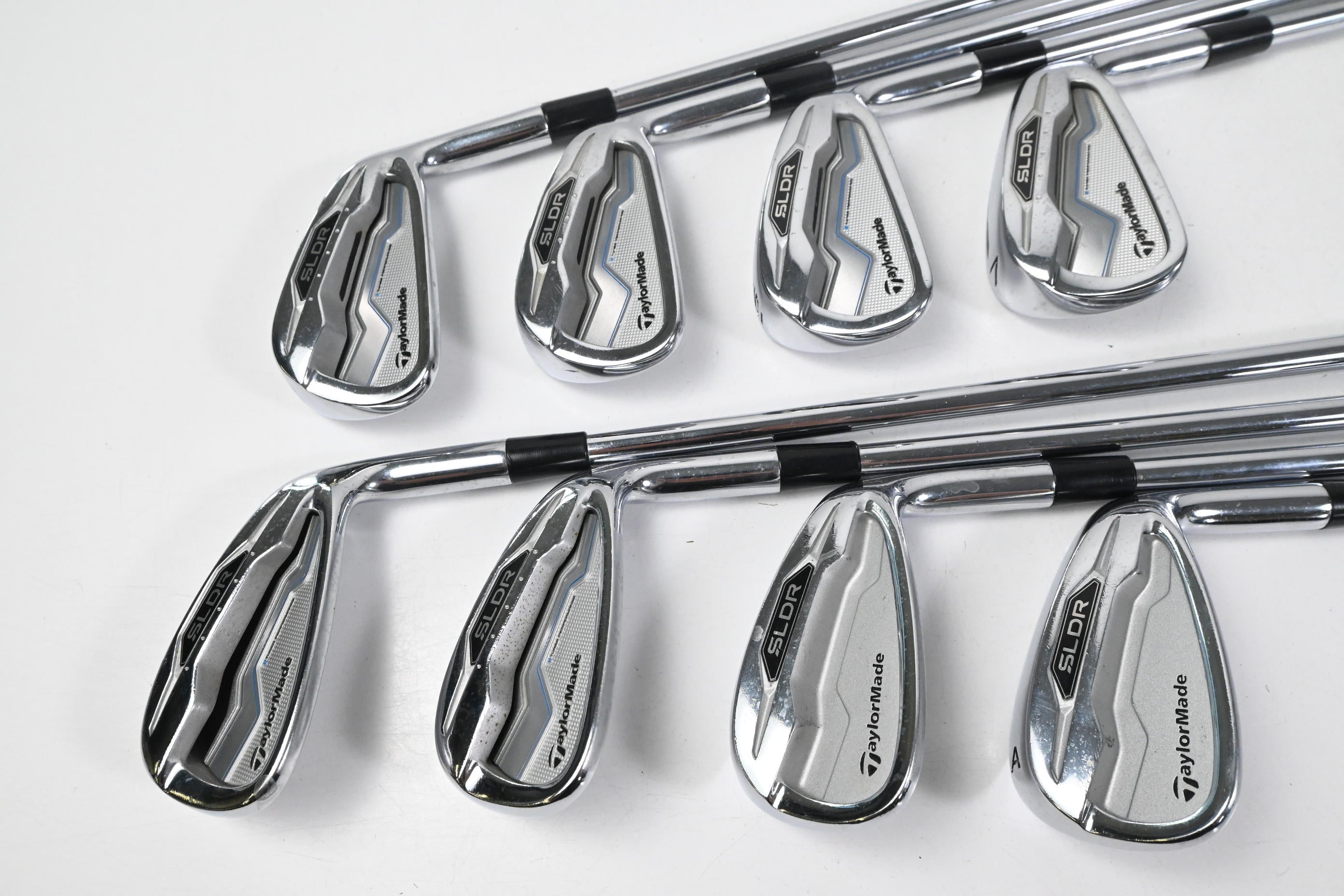 Taylormade SLDR Irons / 4-PW+GW / Stiff Flex KBS Tour C-Taper 90 Shafts