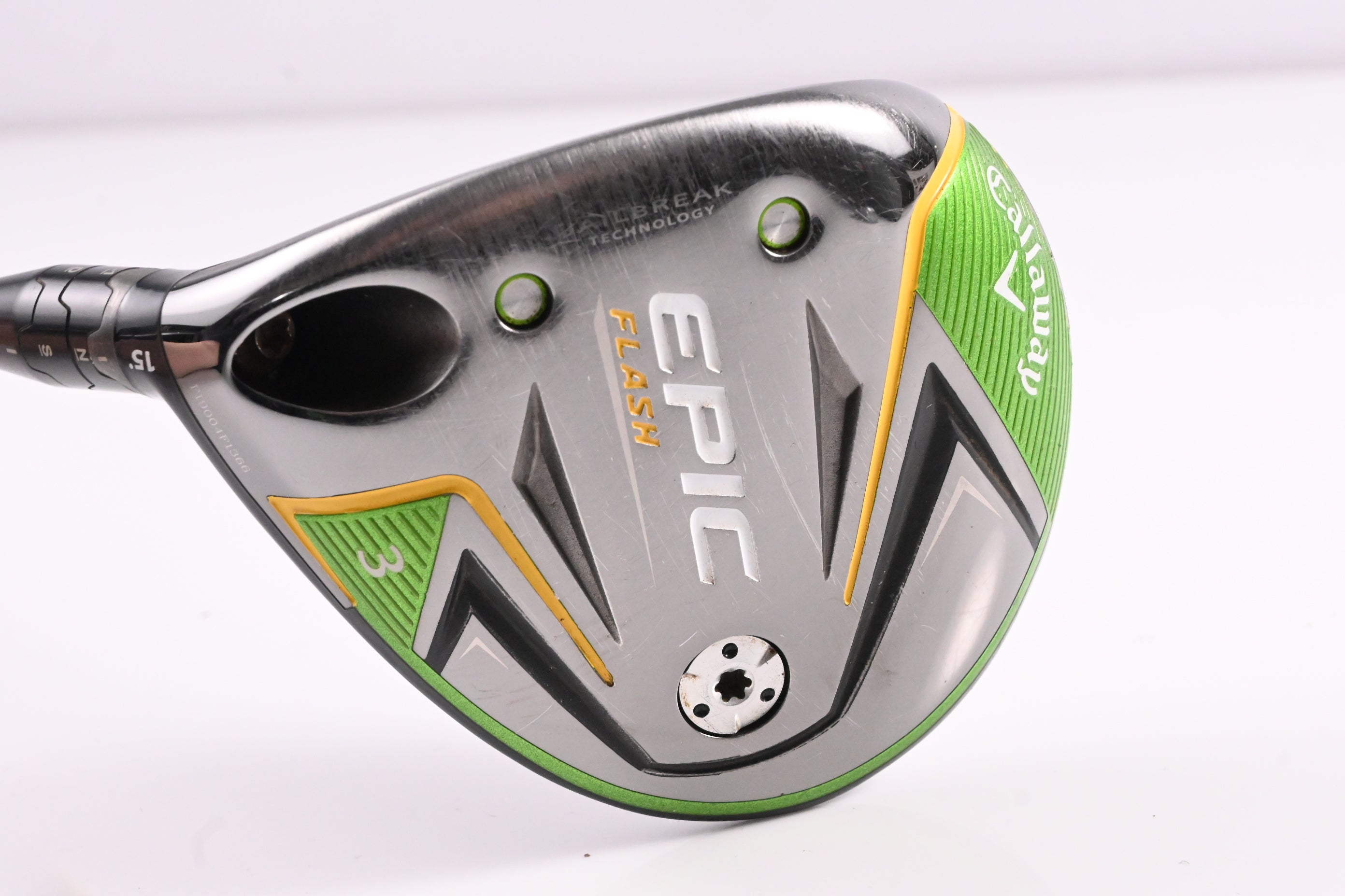 Left Hand Callaway Epic Flash #3 Wood / 15 Degree / X-Flex EvenFlow Black 75