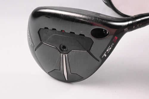 Titleist TSR3 #3 Wood / 15 Degree / Stiff Flex Hzrdus Black 70 Shaft