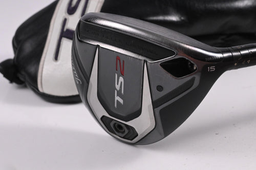 Titleist TS2 #3 Wood / 15 Degree / Stiff Flex HZRDUS Gen5 Black 70 Shaft