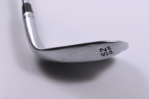 Left Hand Taylormade Milled Grind 3 Chrome Gap Wedge / 52 Degree / Stiff Flex