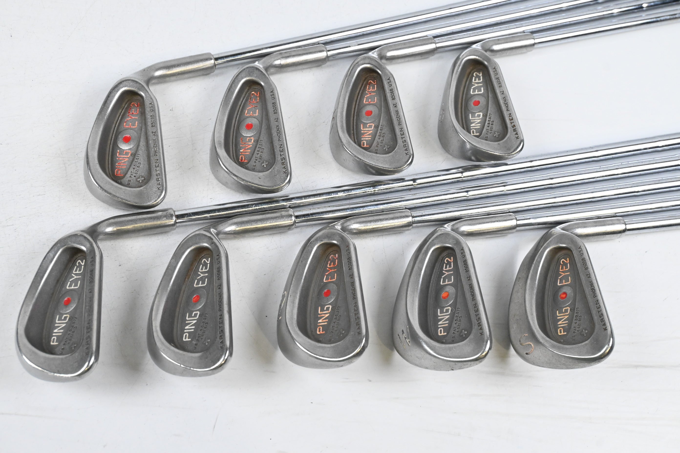 Ping Eye 2+ Irons / 3-PW+SW / Red Dot / Stiff Flex Steel Shafts