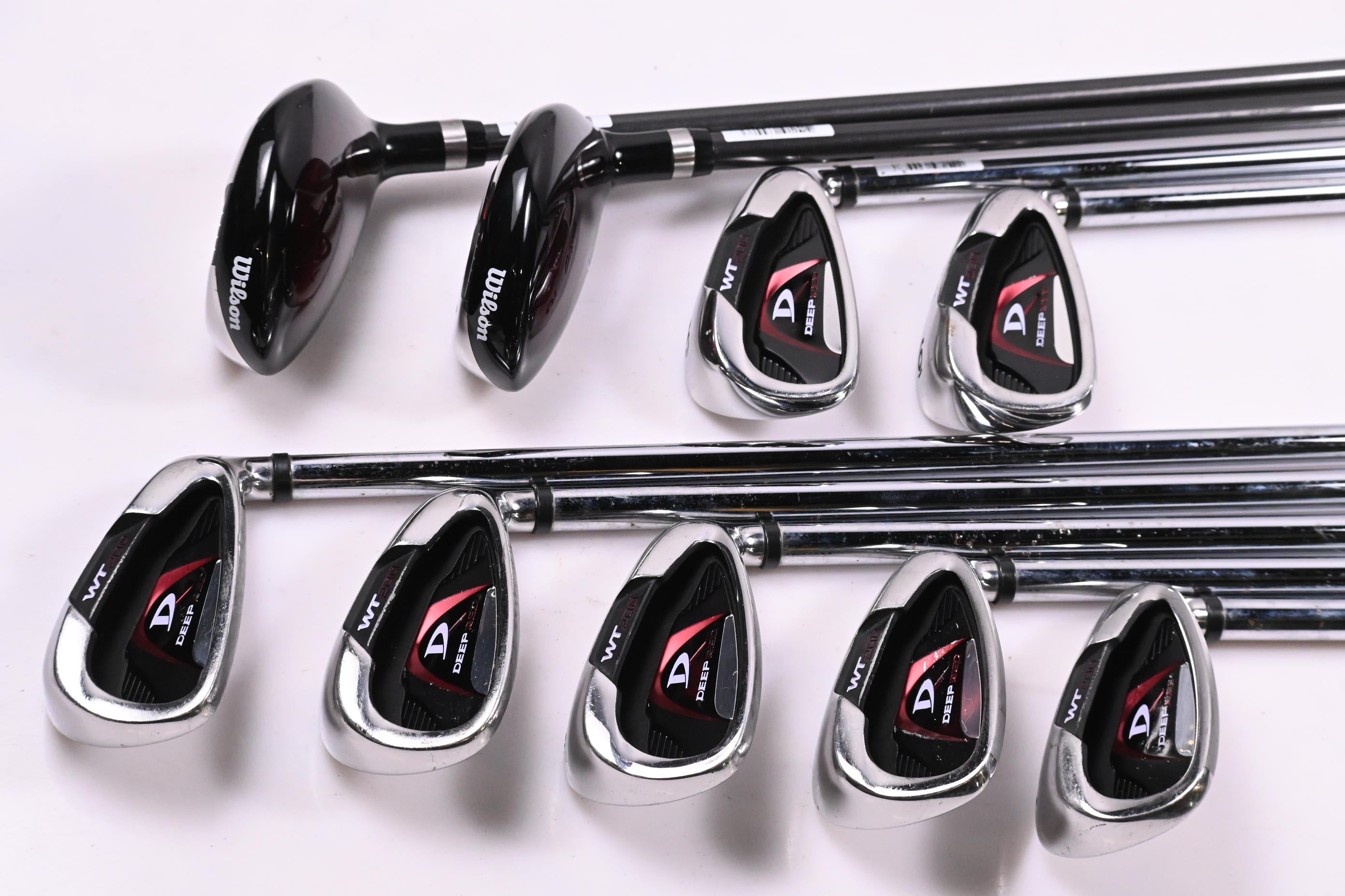 Wilson Deep Red Irons / 3-4H+5-PW+SW / Men's Flex Wilson WT Shafts