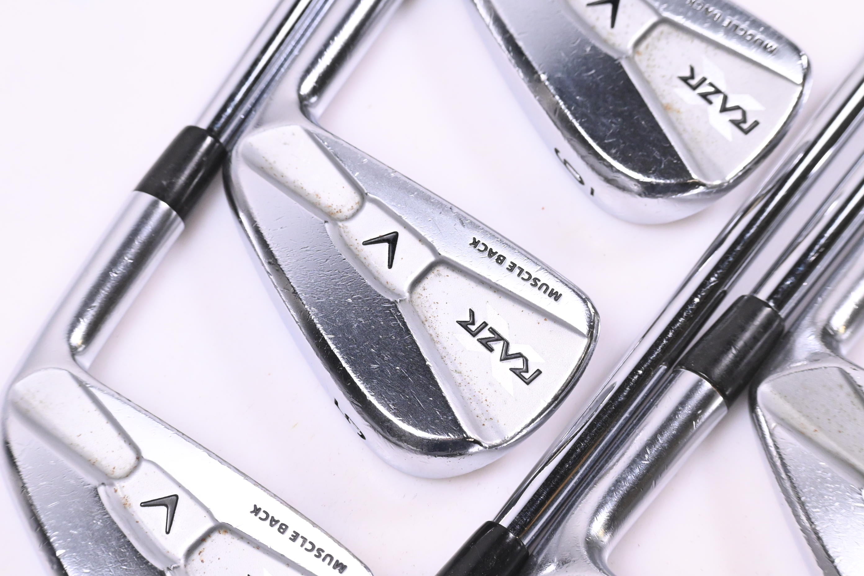Callaway RAZR X Muscleback Irons / 4-PW / Stiff Flex Project X Flighted Shafts