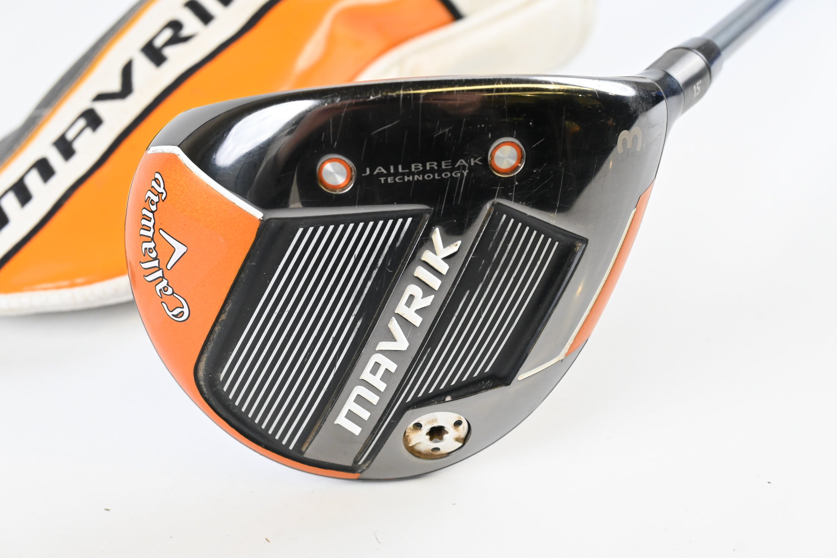 Callaway Mavrik #3 Wood / 15 Degree / Regular Flex HZRDUS T800 Orange 65 Shaft