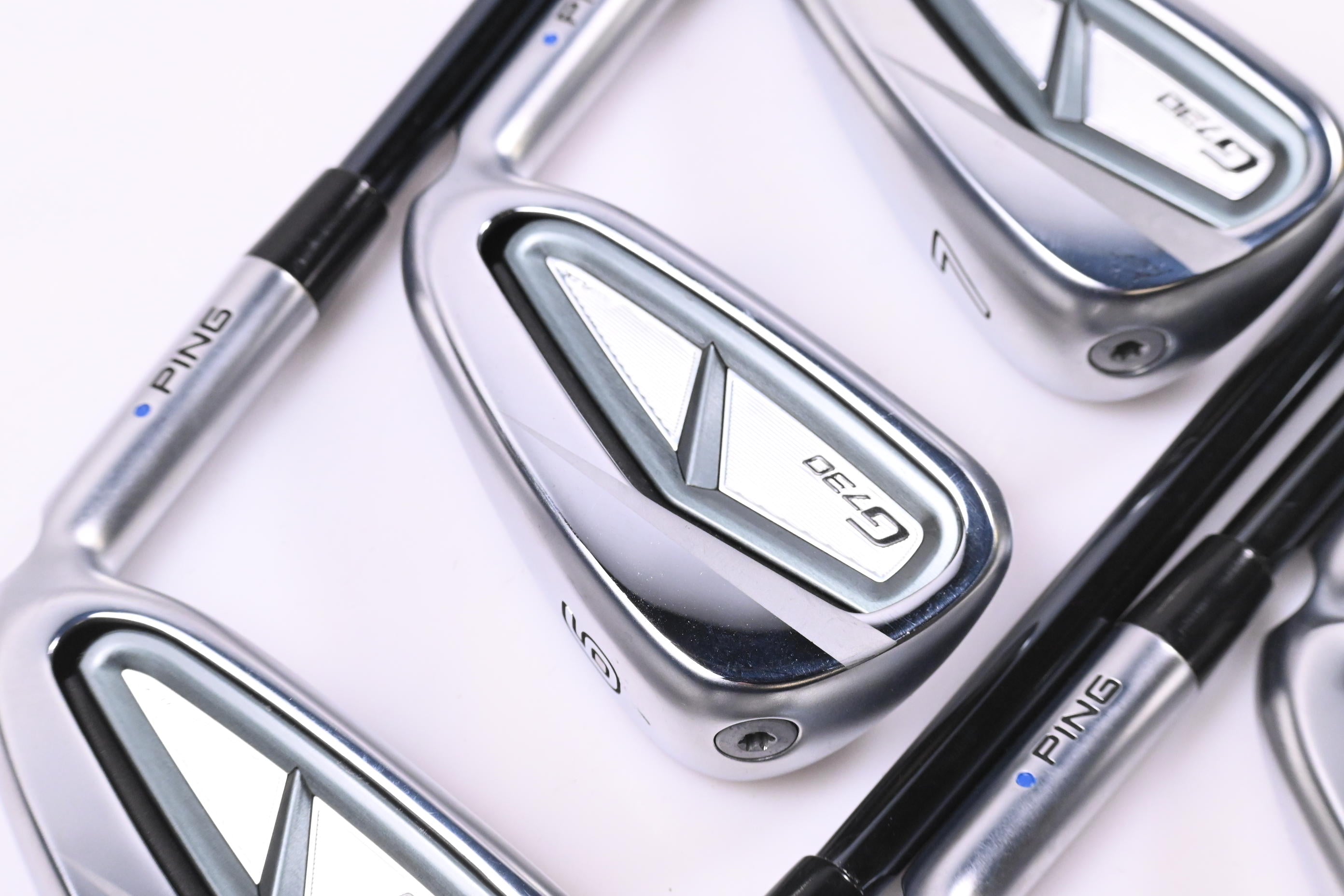 Ping G730 Irons / 5-PW+56° / Blue Dot / Regular Flex UST Recoil Dart 75 Shafts