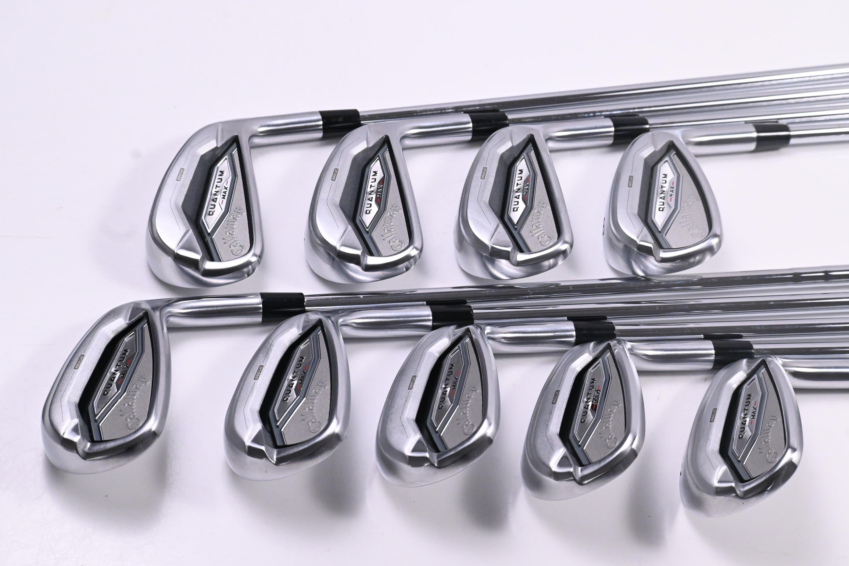 Callaway Quantum Max Irons / 5-PW+AW+GW+SW / Regular Flex KBS MAX 90 Shafts