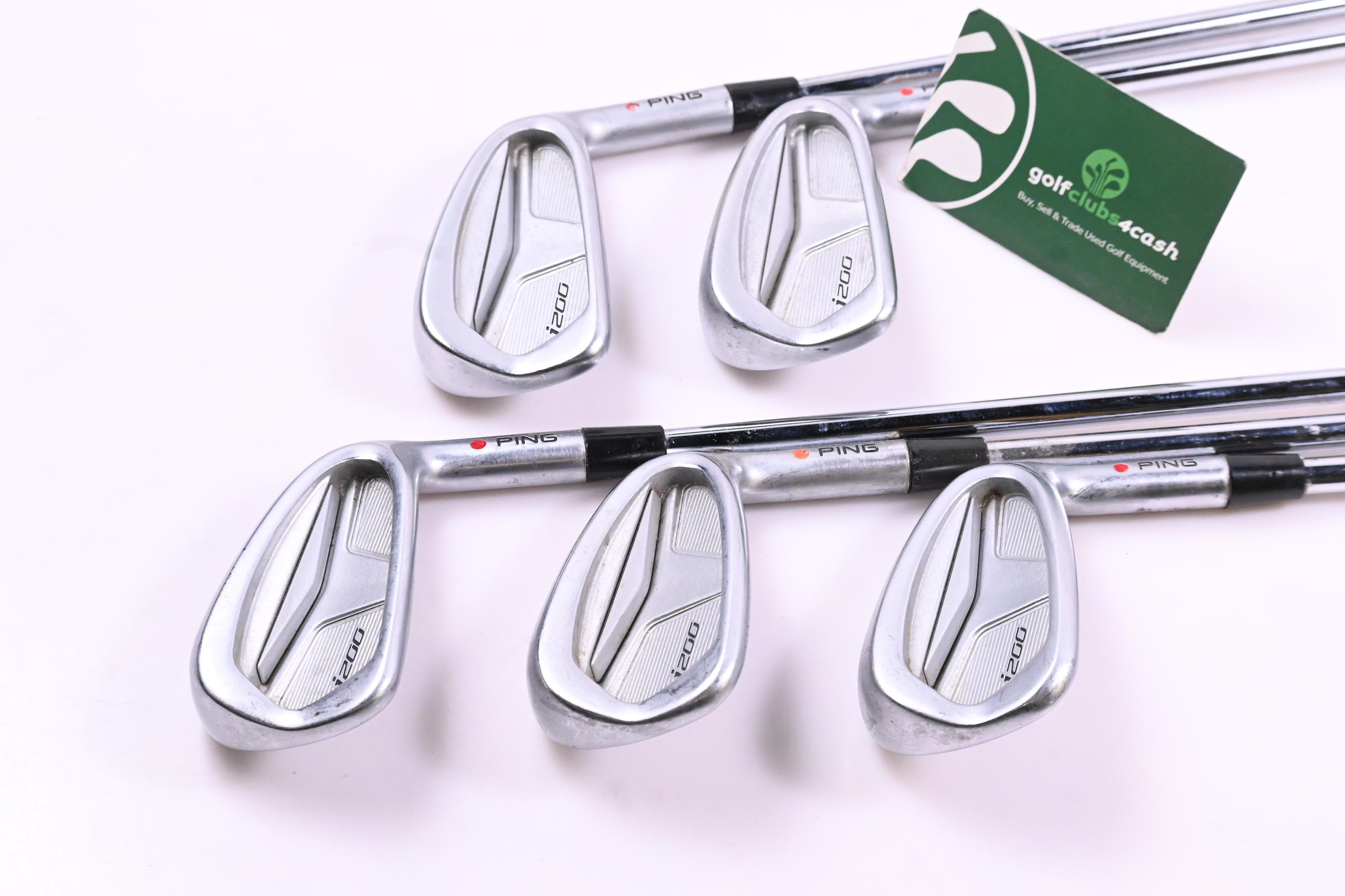 Ping i200 Irons / 5-9i / Red Dot / Regular Flex Steel Shafts / No Shaft Bands