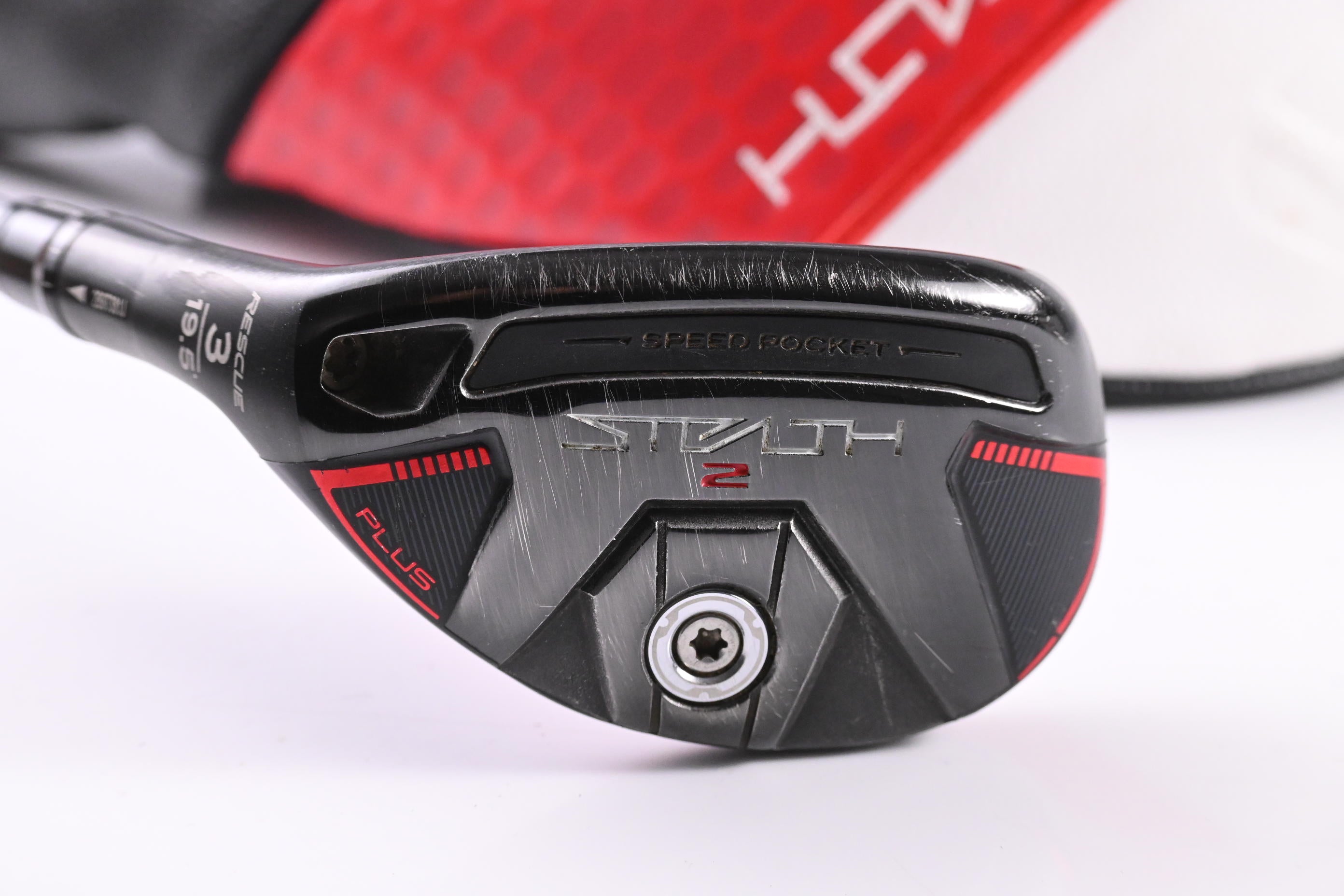 Left Hand Taylormade Stealth 2 Plus #3 Hybrid / 19.5 Degree / Senior Flex NX 50