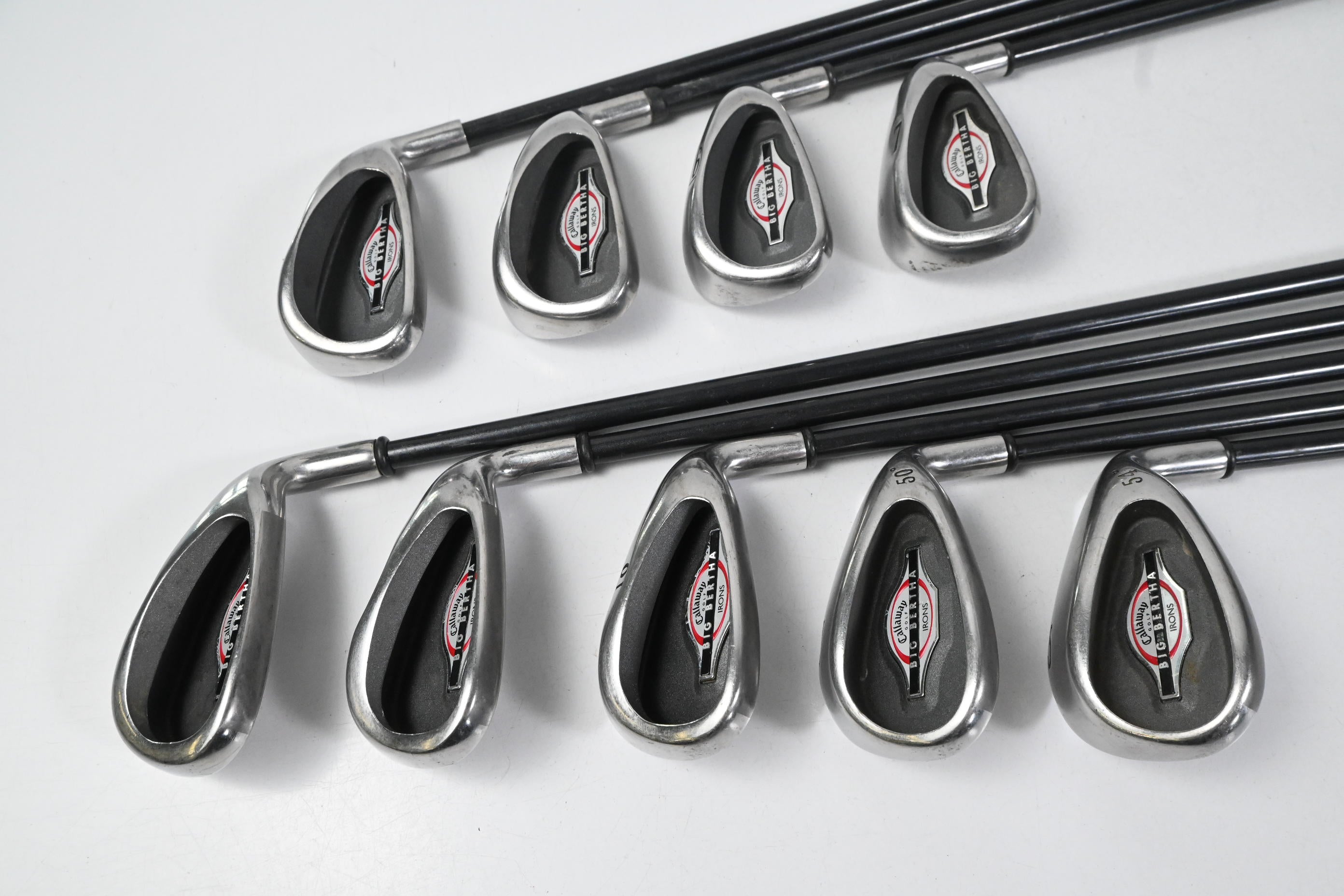 Callaway Big Bertha 2002 Irons / 4-PW+GW+SW / Regular Flex RCH 75i Shafts