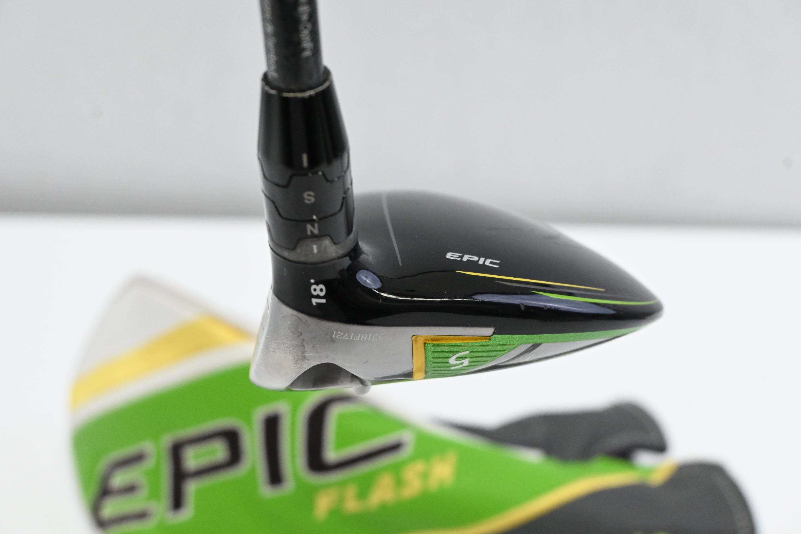 Callaway Epic Flash #5 Wood / 18 Degree / Regular Flex Evenflow Green 55 Shaft