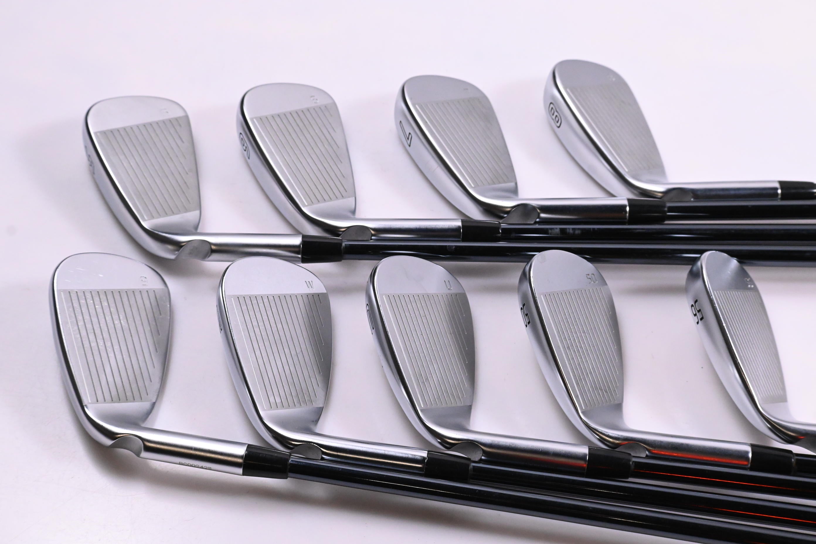 Ping G730 Irons / 5-PW+UW+50+56 / Black Dot / Senior Flex UST Recoil Dart 65