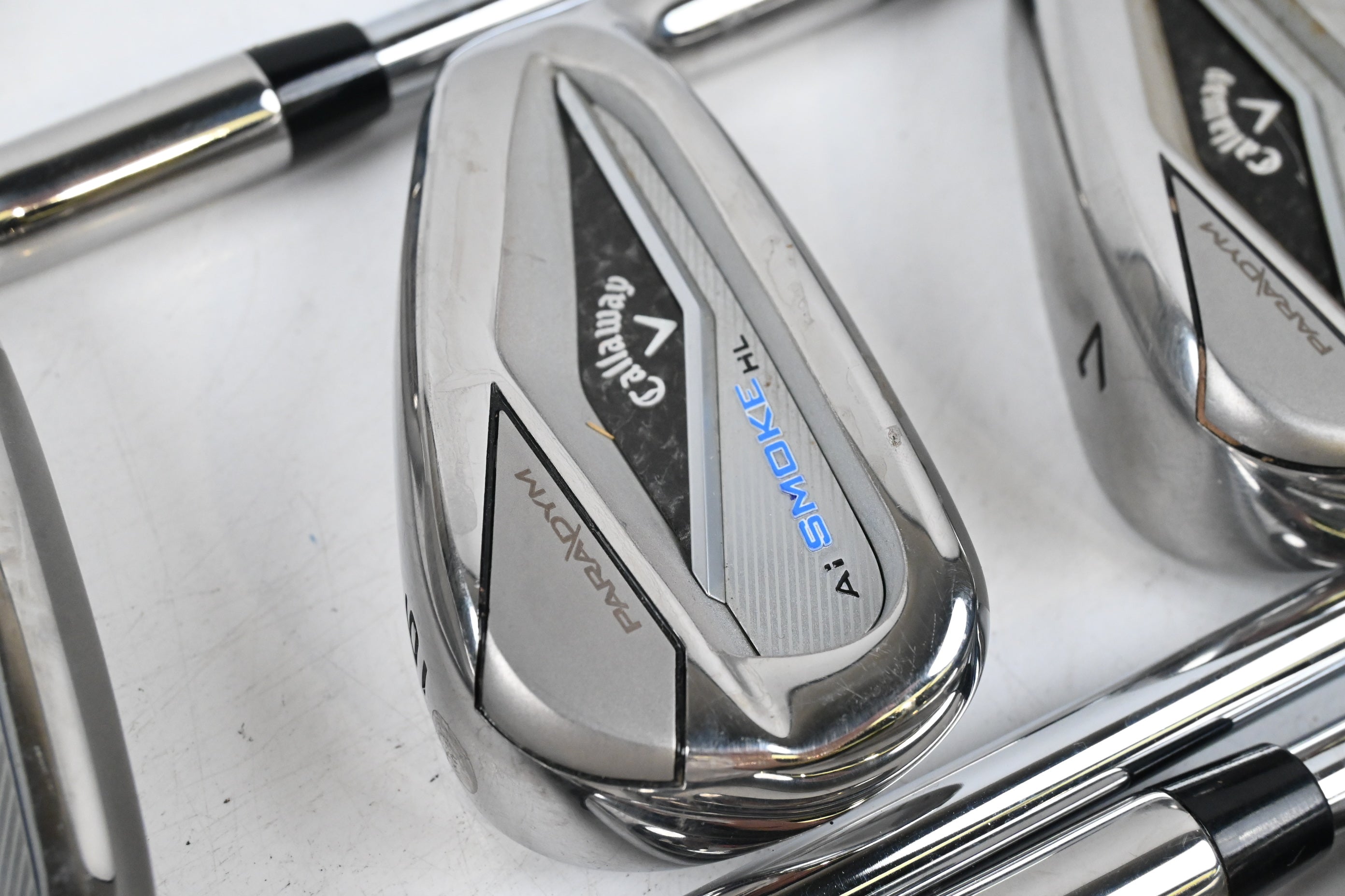 Callaway Paradym Ai Smoke HL Irons / 5-PW / Regular Flex Elevate MPH 85 Shafts