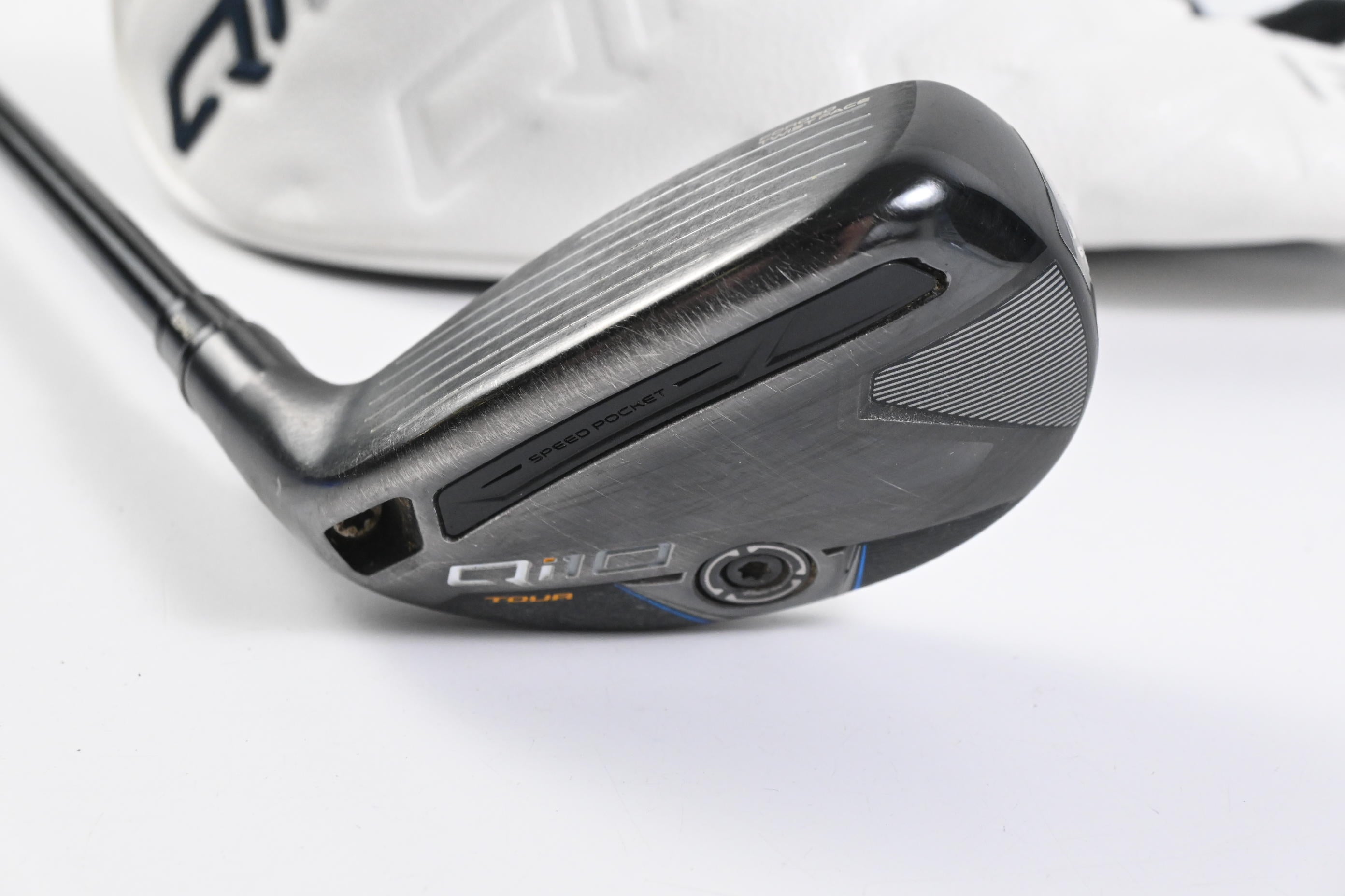 Left Hand Taylormade Qi10 Tour #3 Hybrid / 19.5 Degree / Stiff Flex Hzrdus Gen 4
