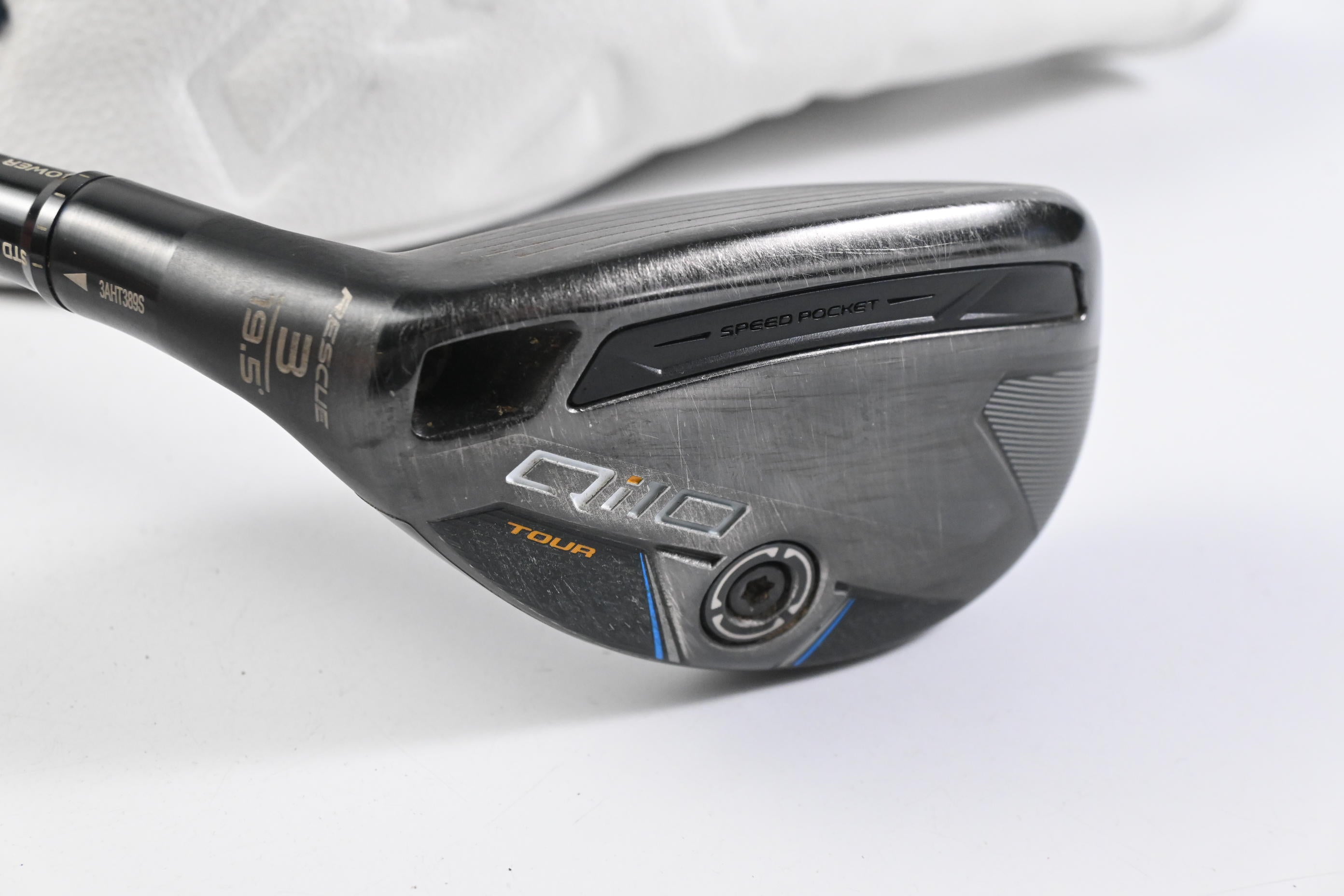 Left Hand Taylormade Qi10 Tour #3 Hybrid / 19.5 Degree / Stiff Flex Hzrdus Gen 4