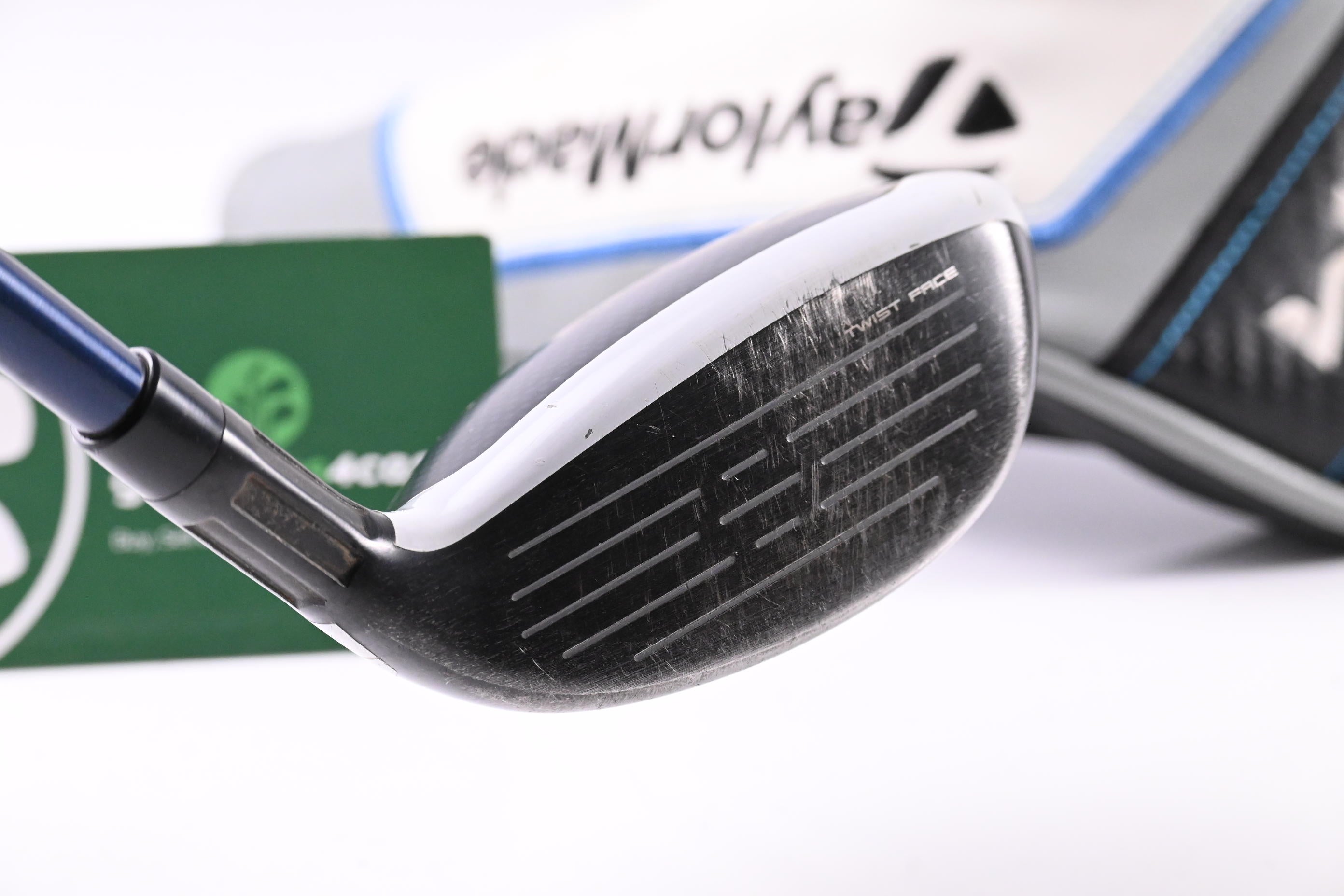 Left Hand Taylormade SIM2 Max #4 Hybrid / 22 Degree / Regular Flex Ventus Blue