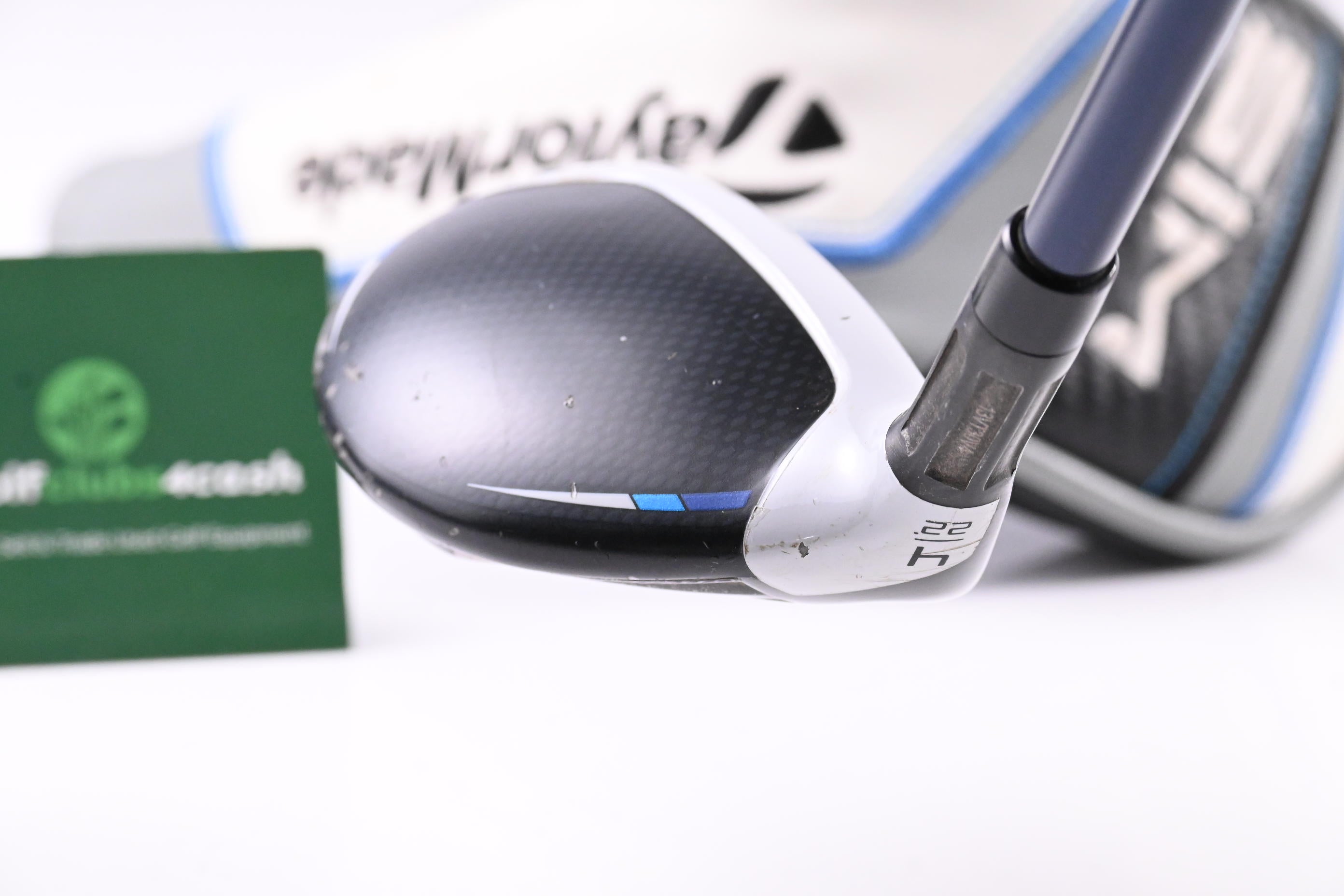Left Hand Taylormade SIM2 Max #4 Hybrid / 22 Degree / Regular Flex Ventus Blue