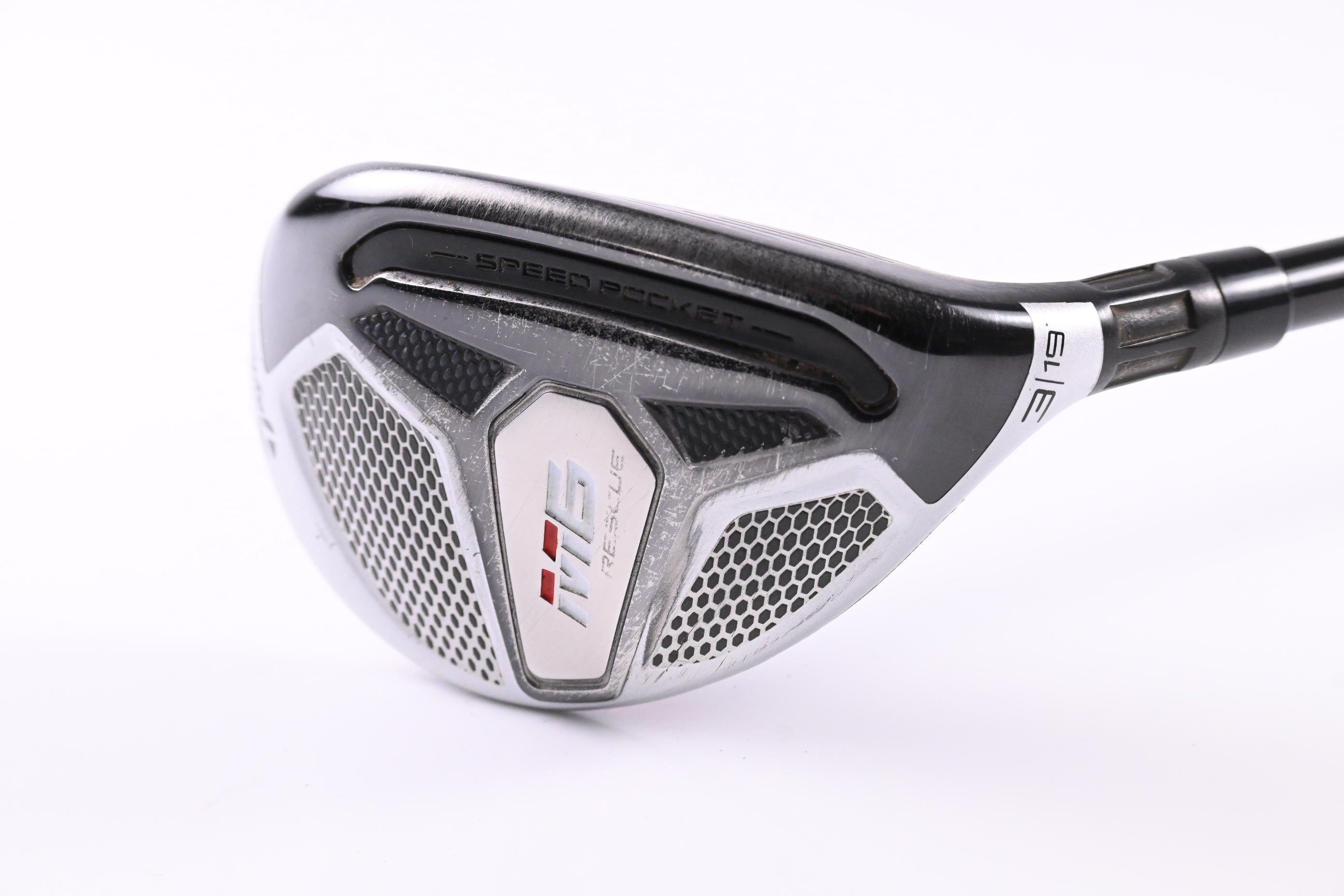 Taylormade M6 #3 Hybrid / 19 Degree / Stiff Flex Fujikura Atmos Orange 7 Shaft