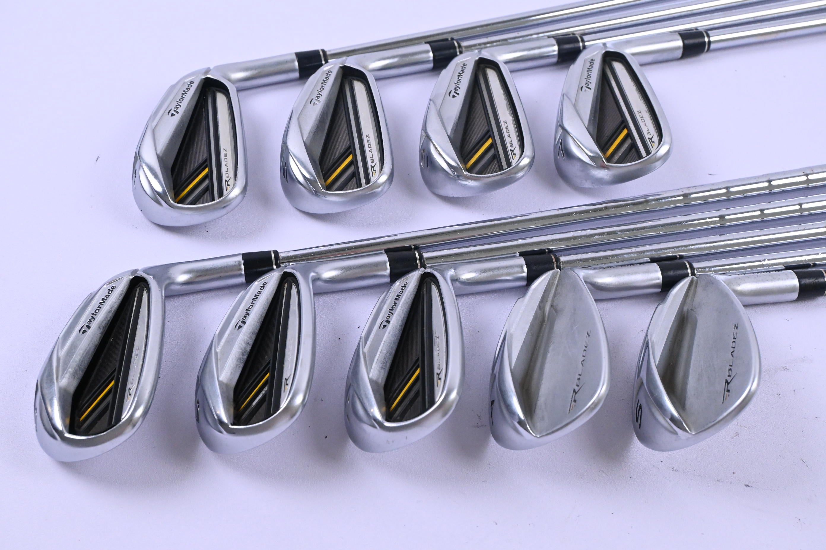 Taylormade Rocketbladez Irons / 4-PW+GW+SW / Stiff Flex Rocketfuel 85 Shafts