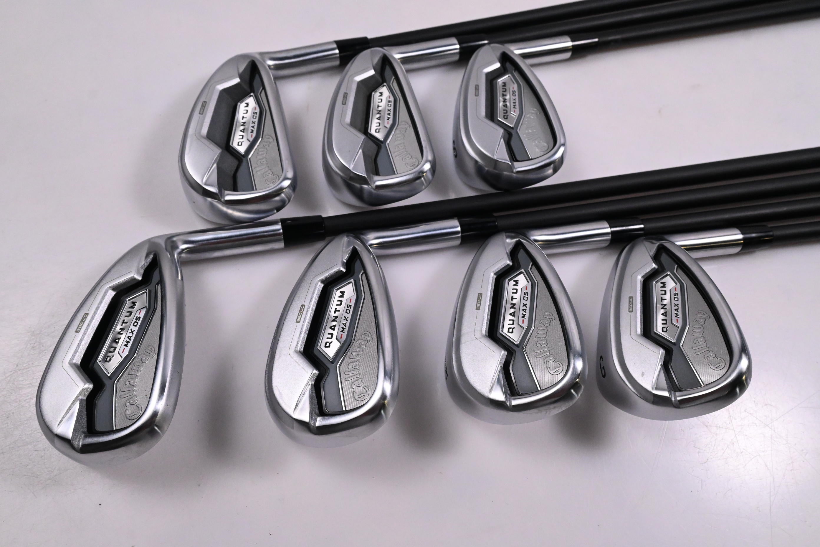 Callaway Quantum Max OS Irons / 6-PW+AW+GW / Stiff Flex Vanquish 5 Shafts