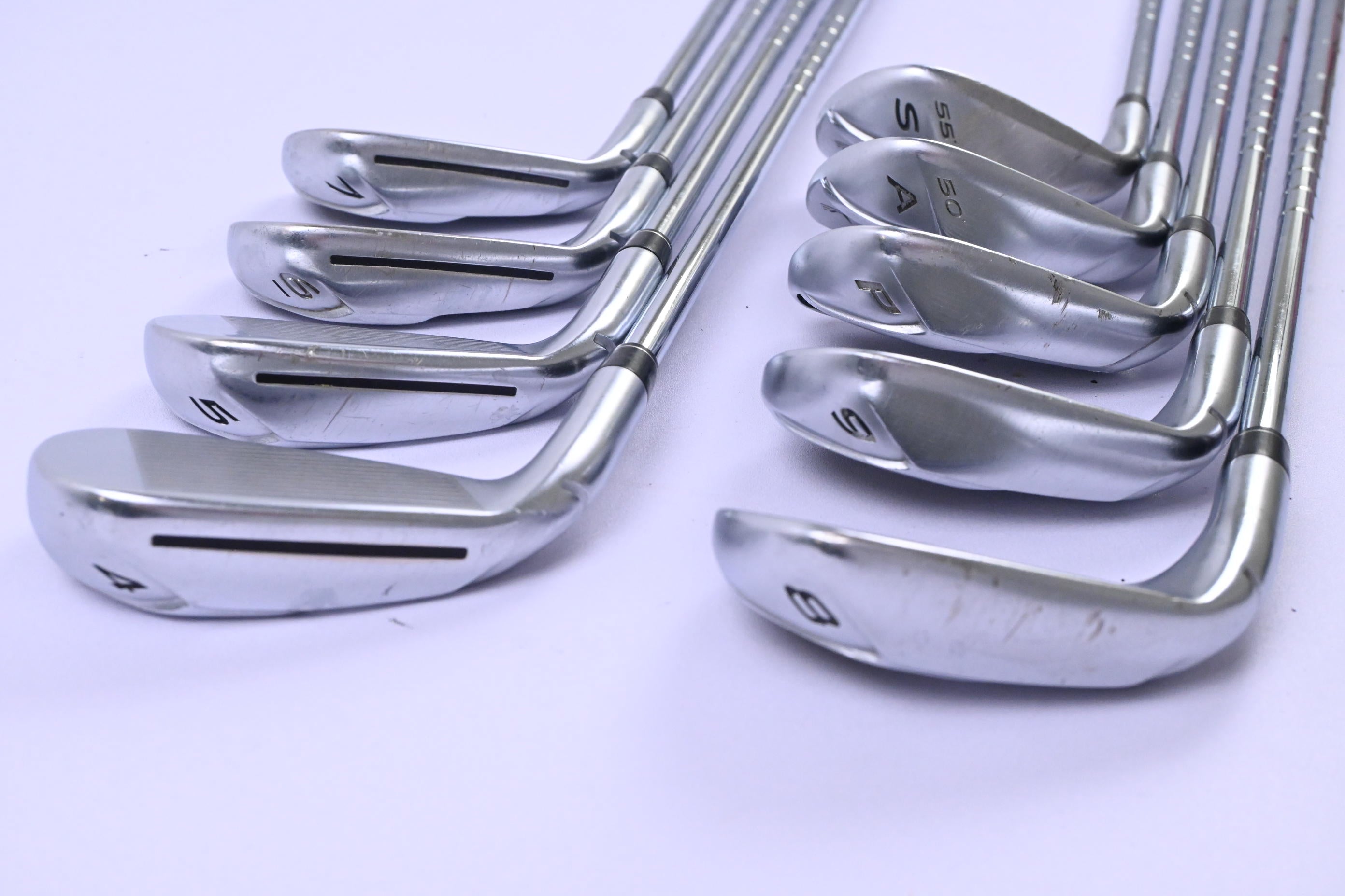 Taylormade Rocketbladez Irons / 4-PW+GW+SW / Stiff Flex Rocketfuel 85 Shafts