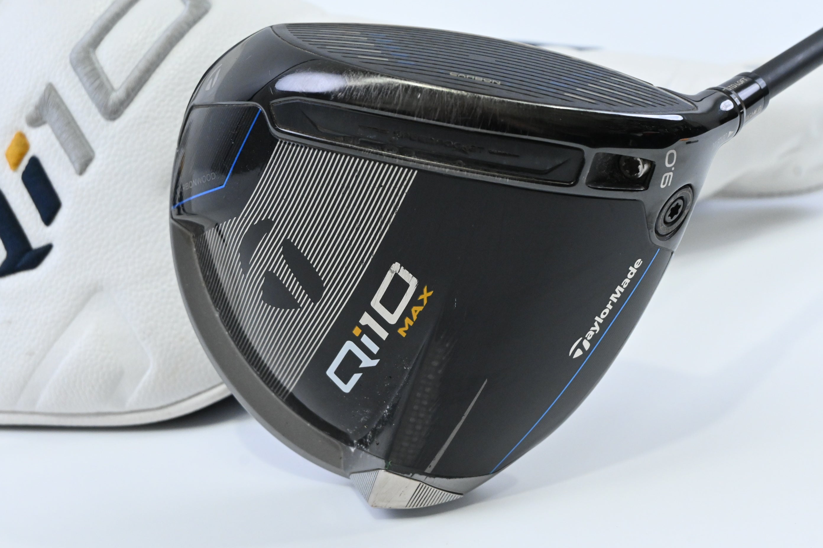 Taylormade Qi10 Max Driver / 9 Degree / Stiff Flex Taylormade Reax Blue 50 Shaft