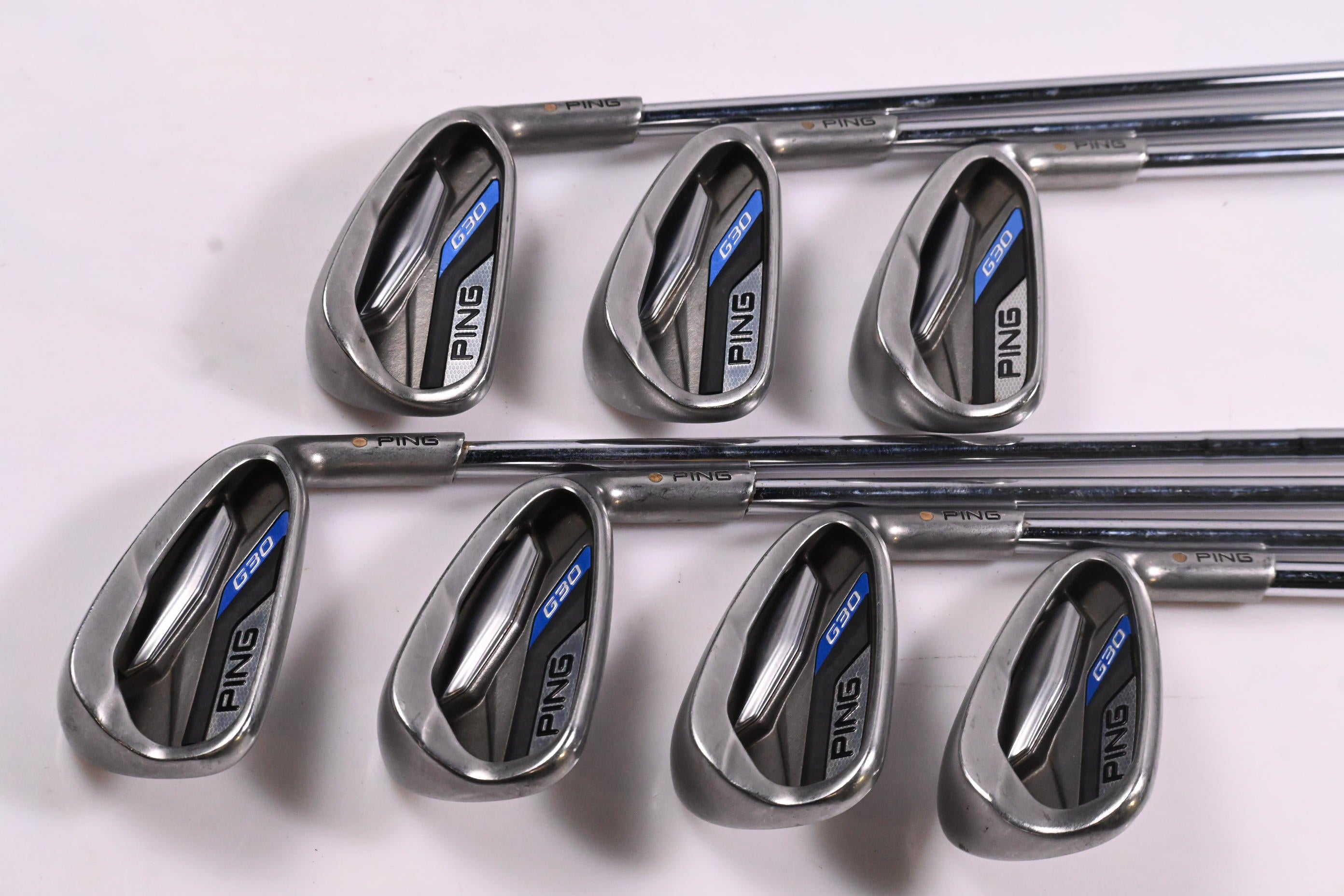 Ping G30 Irons / 4-PW / Gold Dot / Regular Flex Ping CFS Shafts