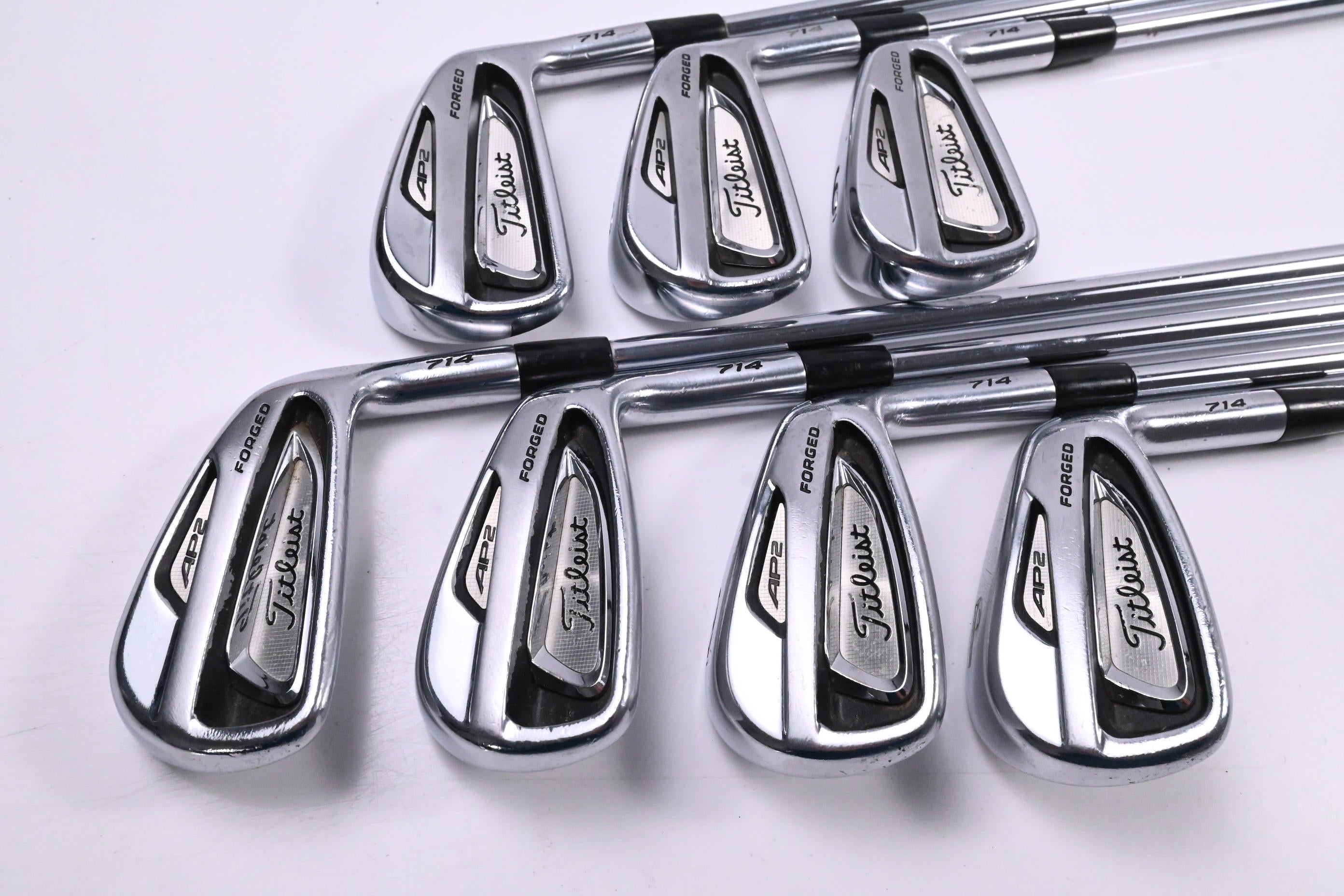 Titleist 714 AP2 Irons / 4-PW / Stiff Flex Project X Rifle Shafts