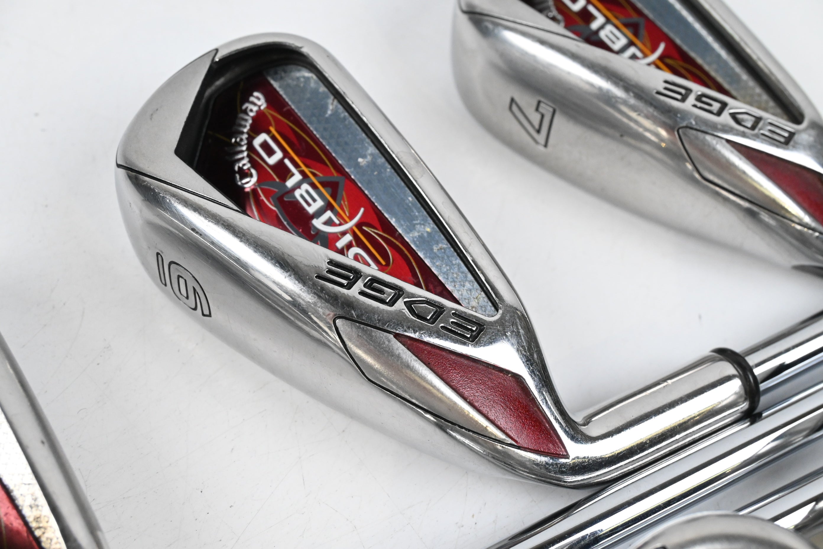 Left Hand Callaway Diablo Edge Irons / 4-PW+SW / Uniflex Diablo Shafts