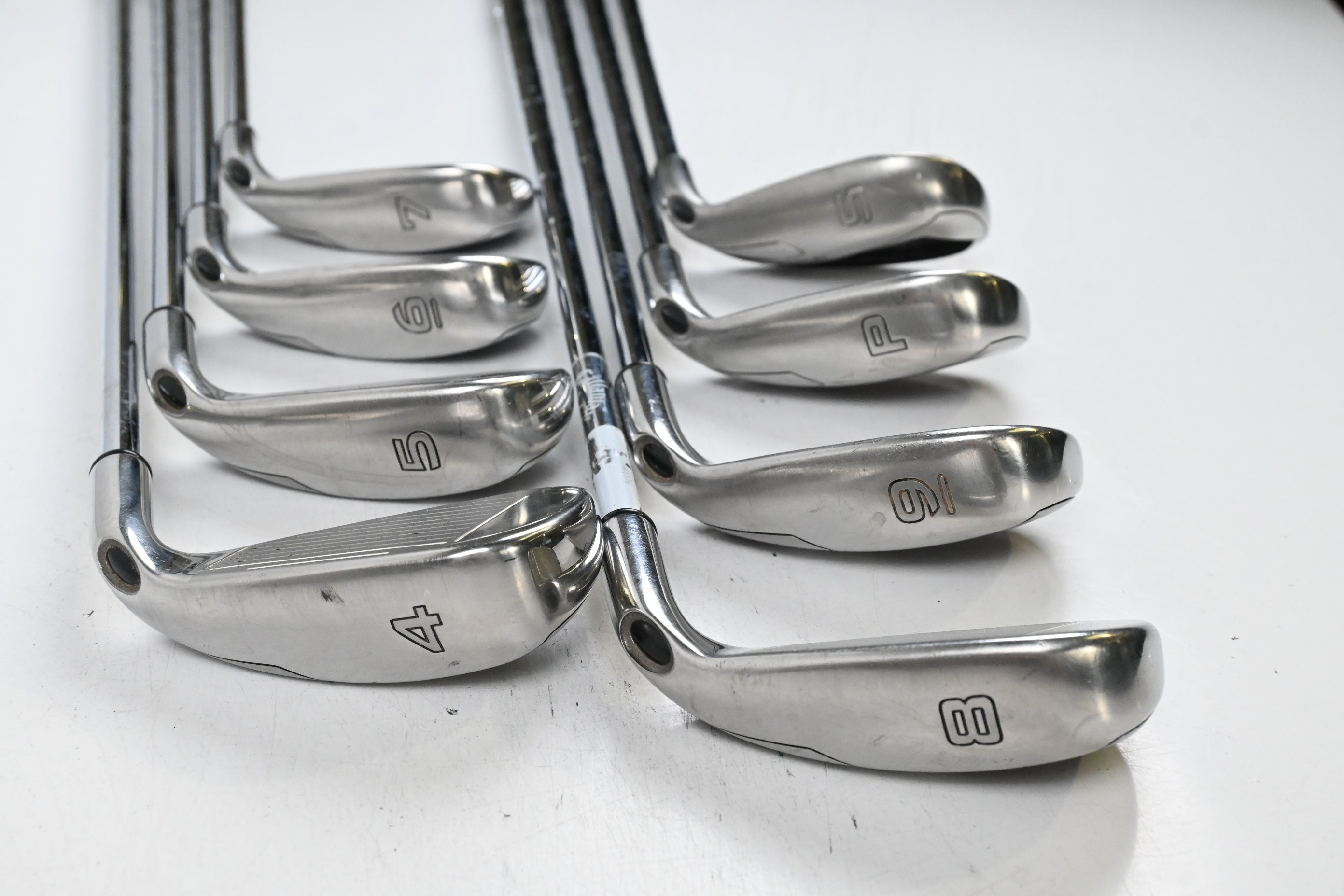 Left Hand Callaway Diablo Edge Irons / 4-PW+SW / Uniflex Diablo Shafts