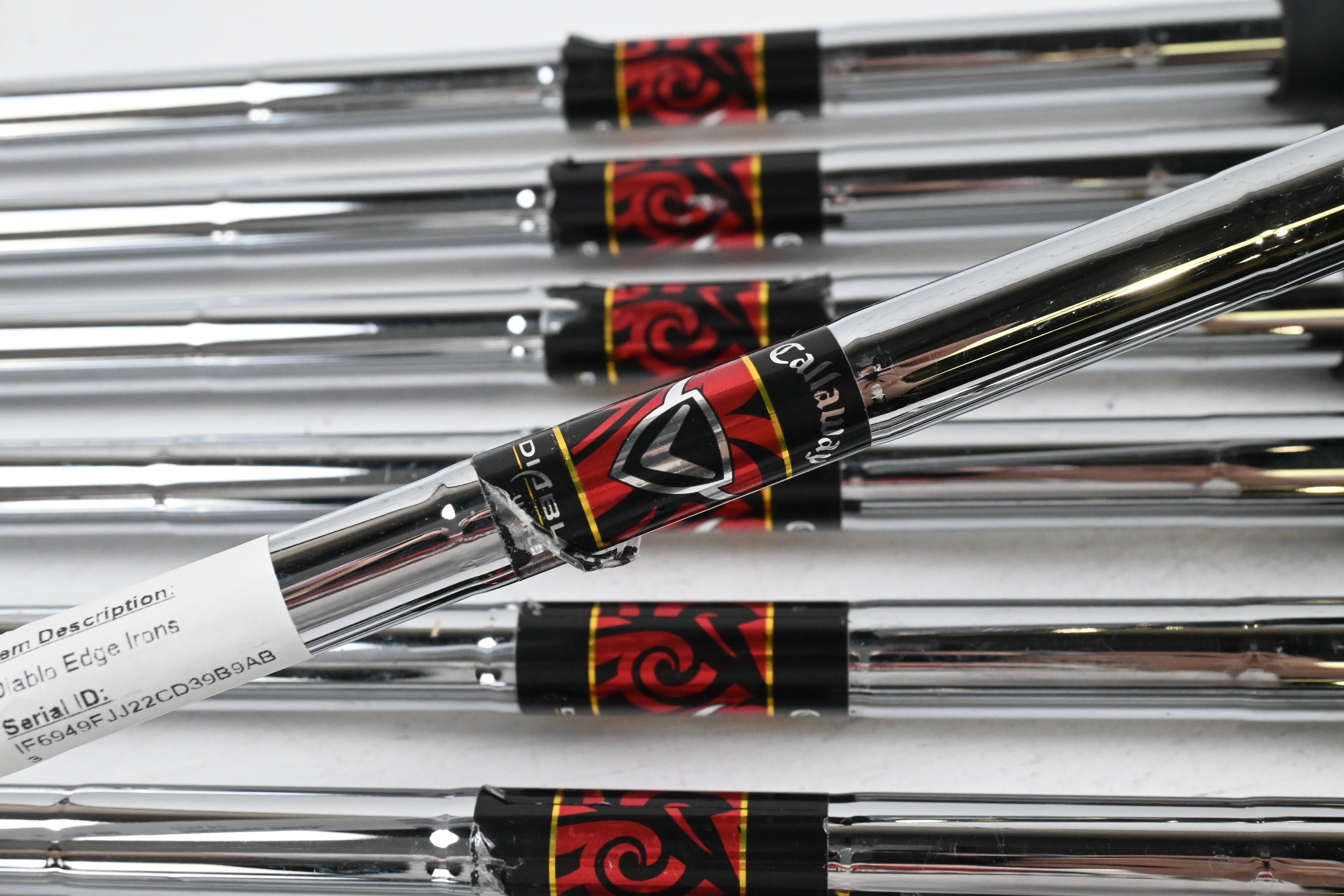 Left Hand Callaway Diablo Edge Irons / 4-PW+SW / Uniflex Diablo Shafts