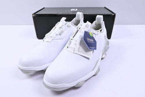 Footjoy Tour Alpha Golf Shoes / UK Size 8.5 / White & Grey
