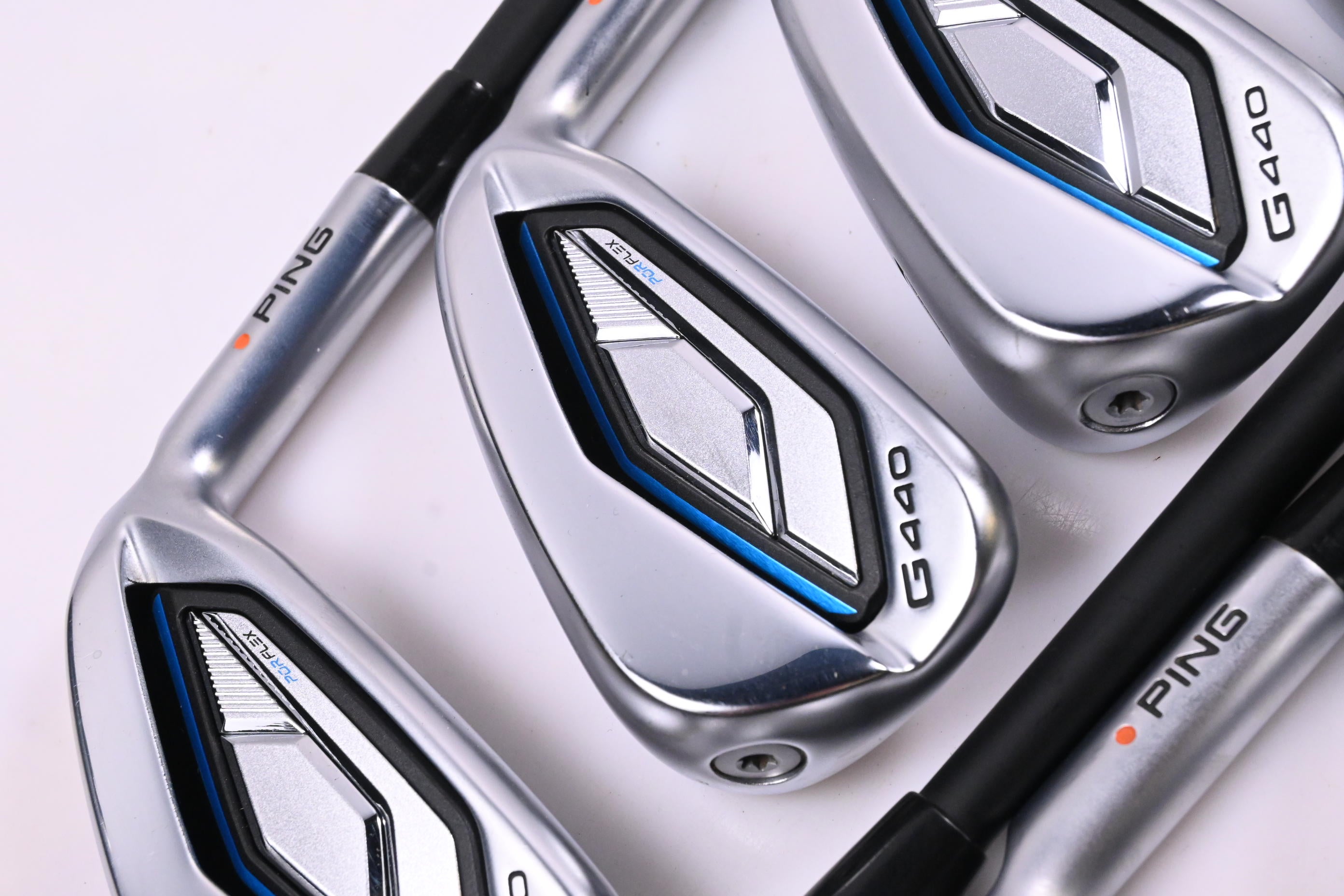 Ping G440 Irons / 5-PW+52°+56° / Orange Dot / Regular Flex Ping ALTA CB Blue AWT