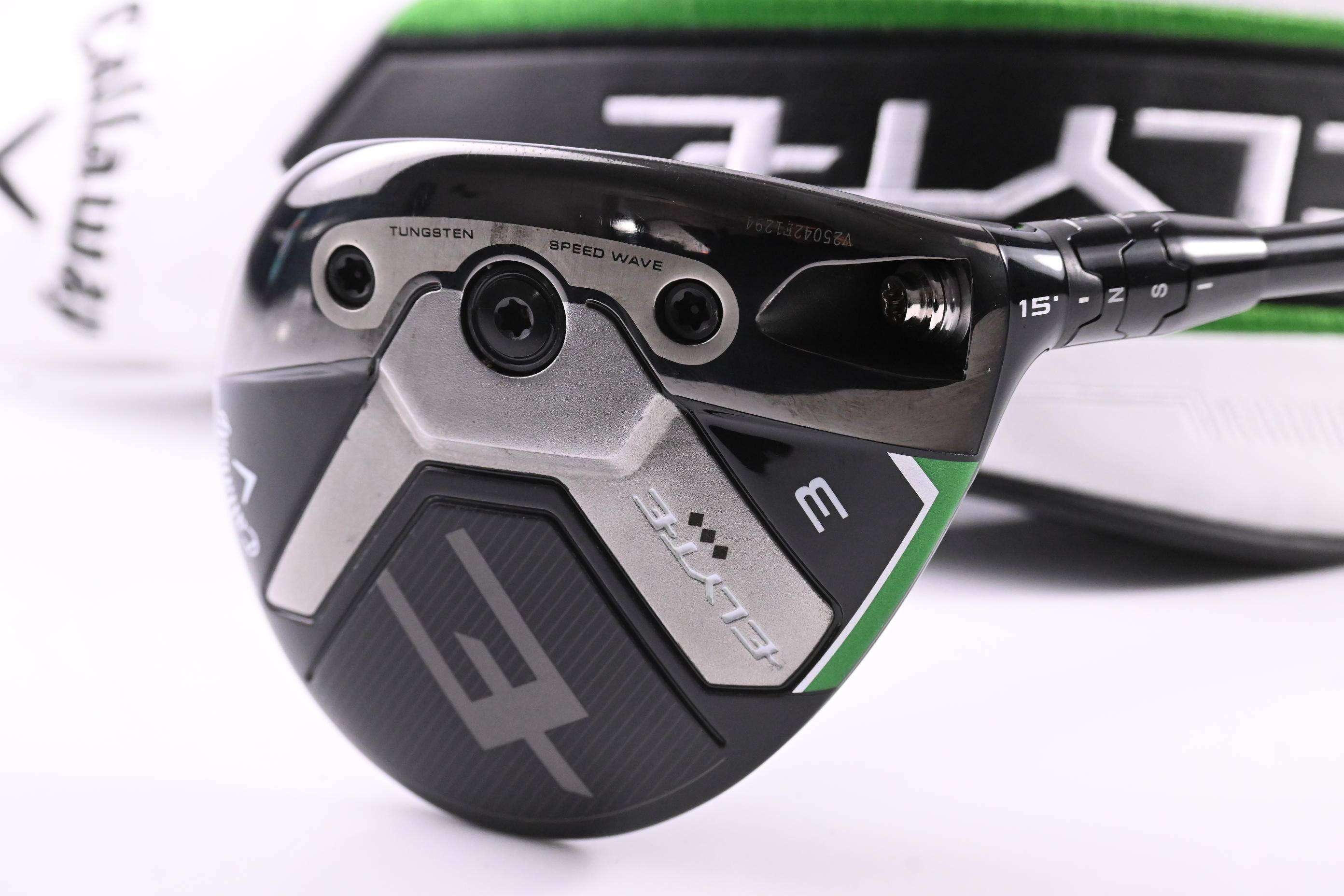 Callaway Elyte Triple Diamond #3 Wood / 15 Degree / X-Flex Denali Black 70 Shaft