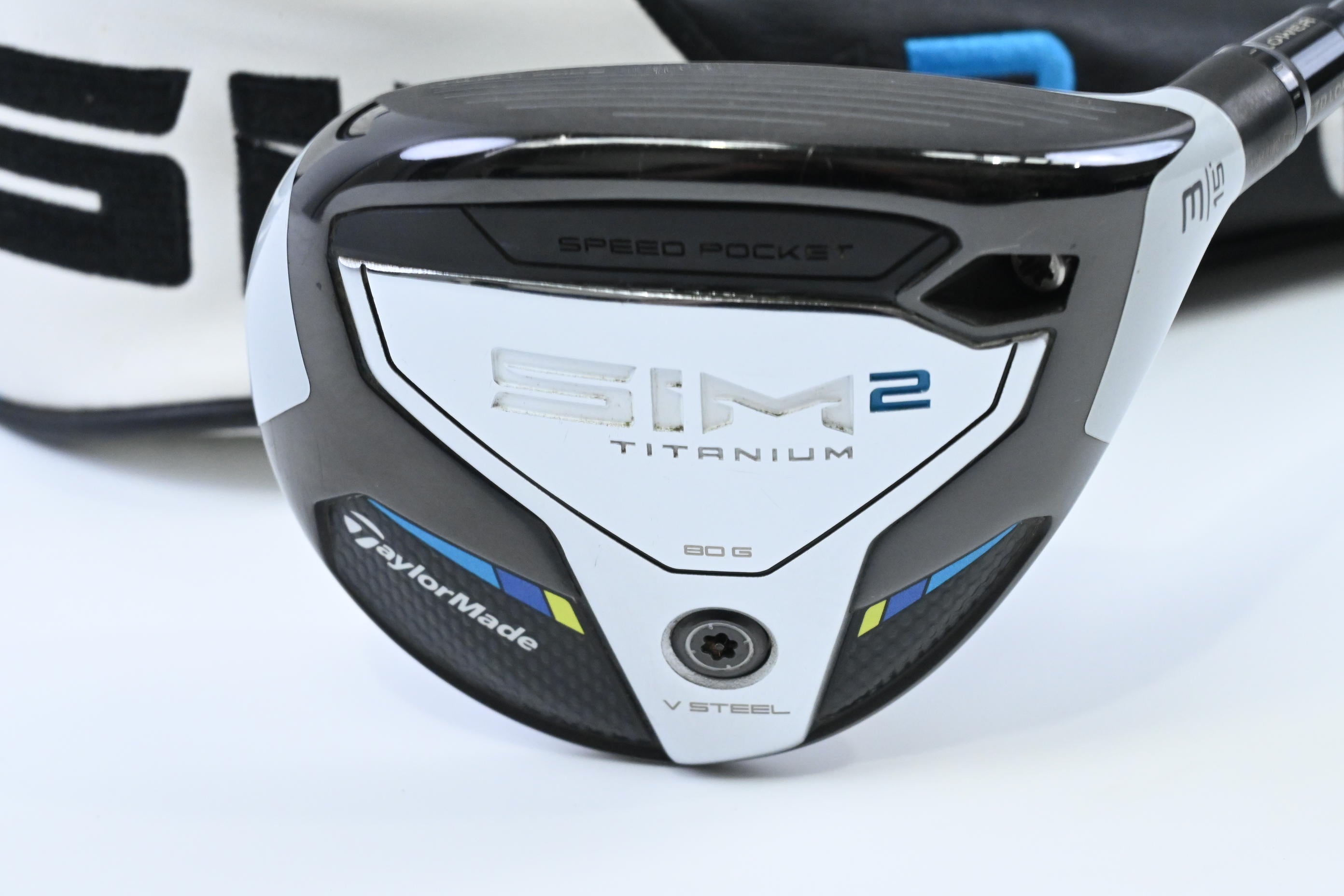 Taylormade SIM2 Ti #3 Wood / 15 Degree / Stiff Flex HZRDUS Smoke Blue RDX 70