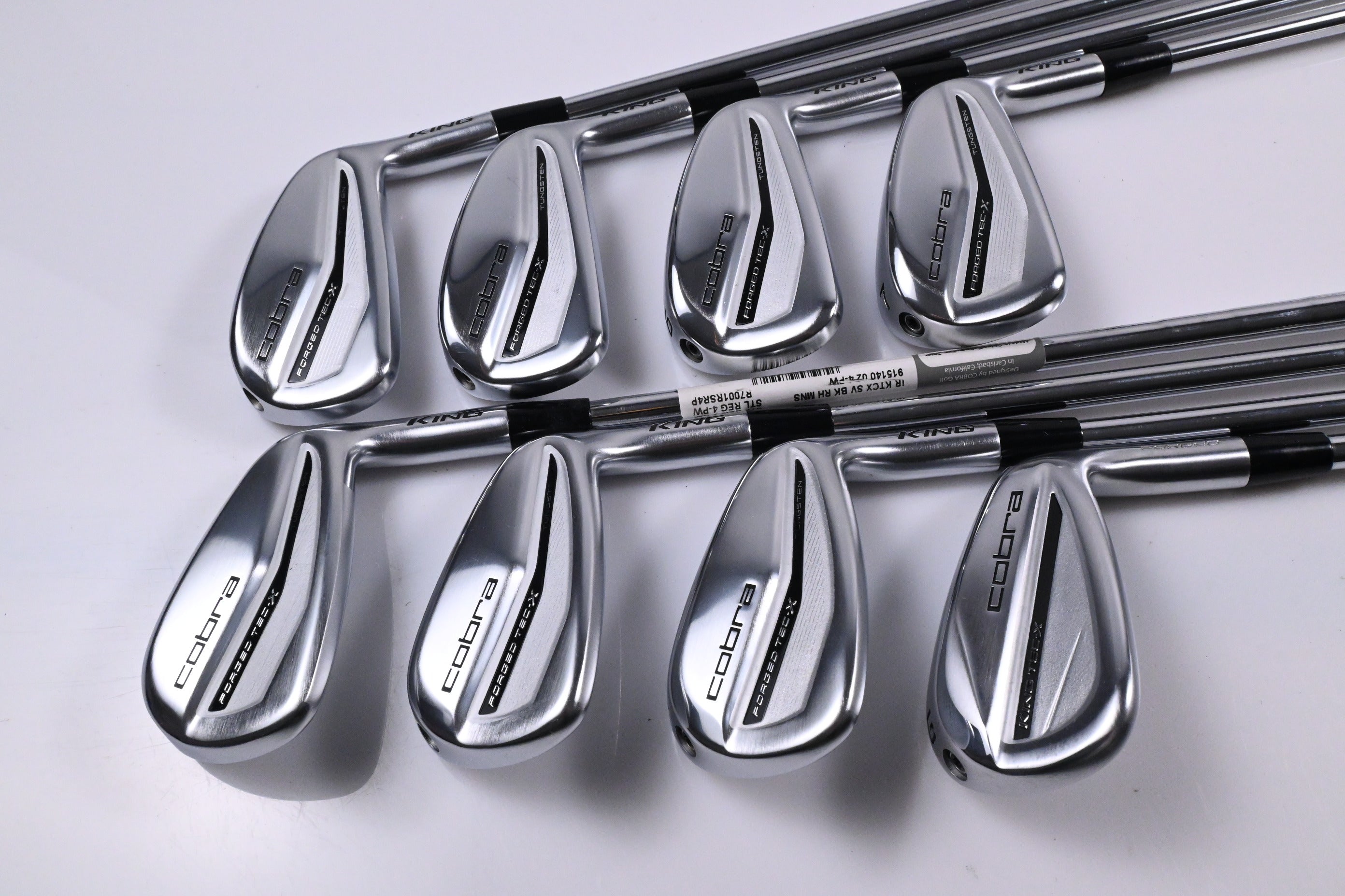 Cobra Forged Tec X 2022 Irons / 4-PW+GW / Regular Flex KBS Tour Lite Shafts