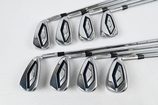 Ping G440 Irons / 4-PW+GW / Blue Dot / Stiff Flex Ping AWT 3.0 Shafts
