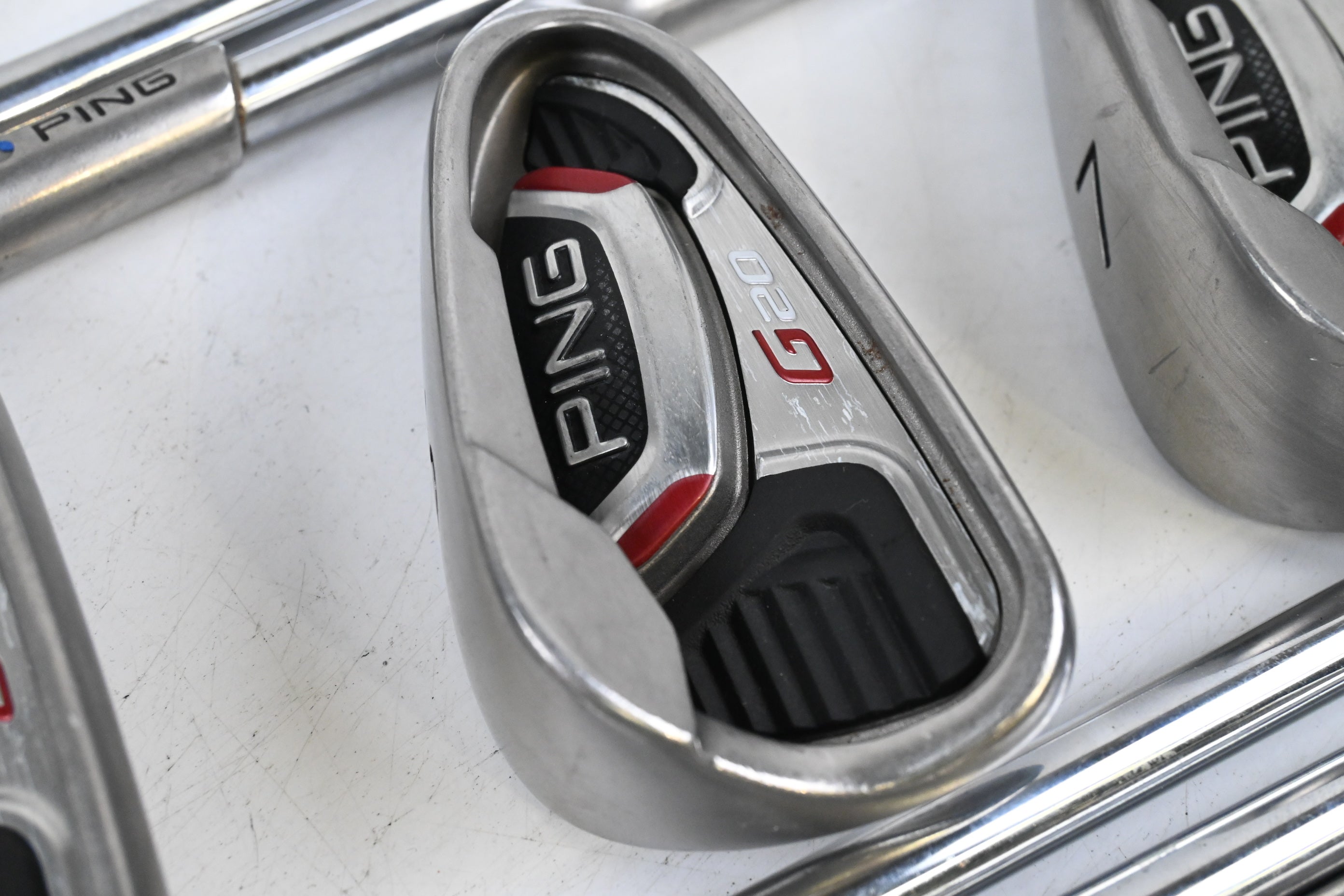 Ping G20 Irons / 4-PW+SW / Blue Dot / Regular Flex Ping CFS Shafts